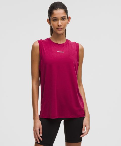 Lululemon Jersey Training Muscle Tank Top Long *Wordmark