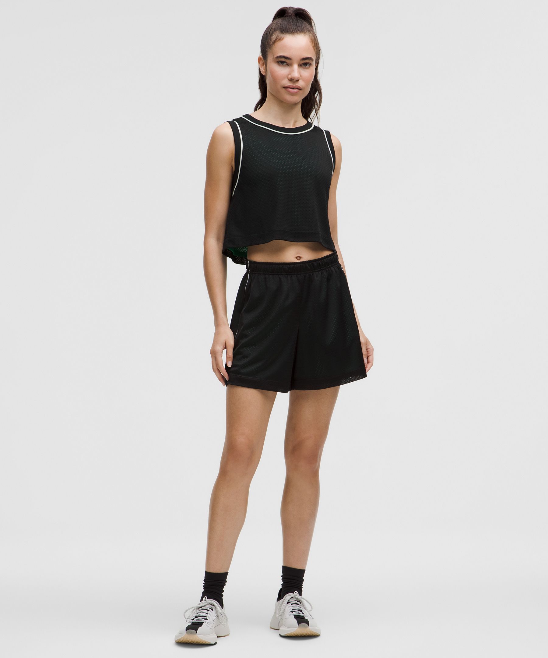 Wendbares Tanktop aus doppellagigem Mesh