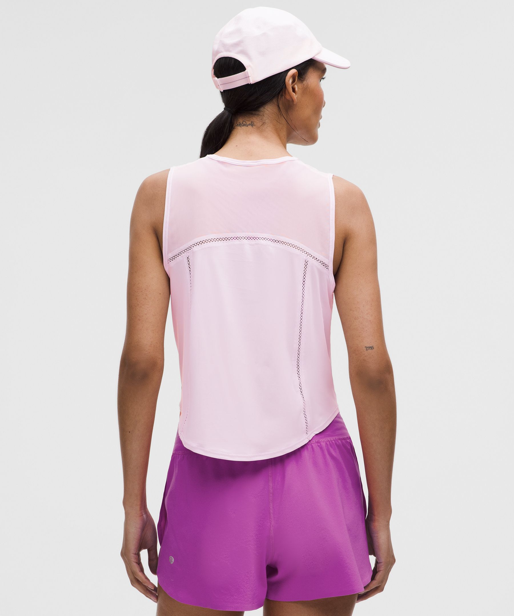 Lululemon Sculpt Cropped Tank Top Lace Trim