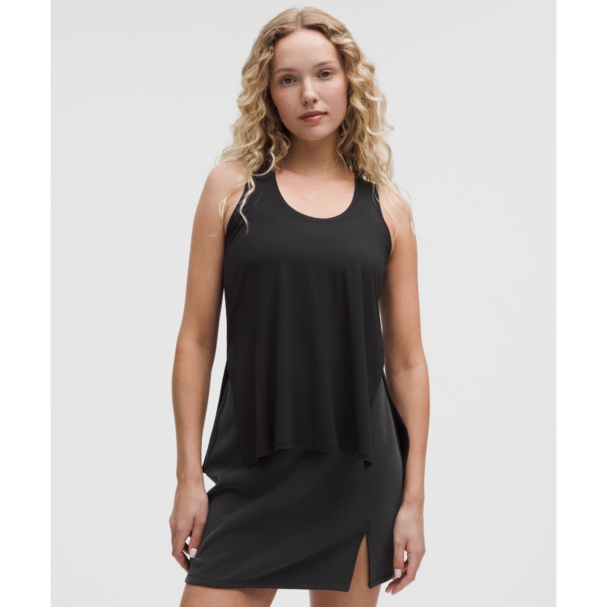 SilkAppeal Side-Slit Tank Top