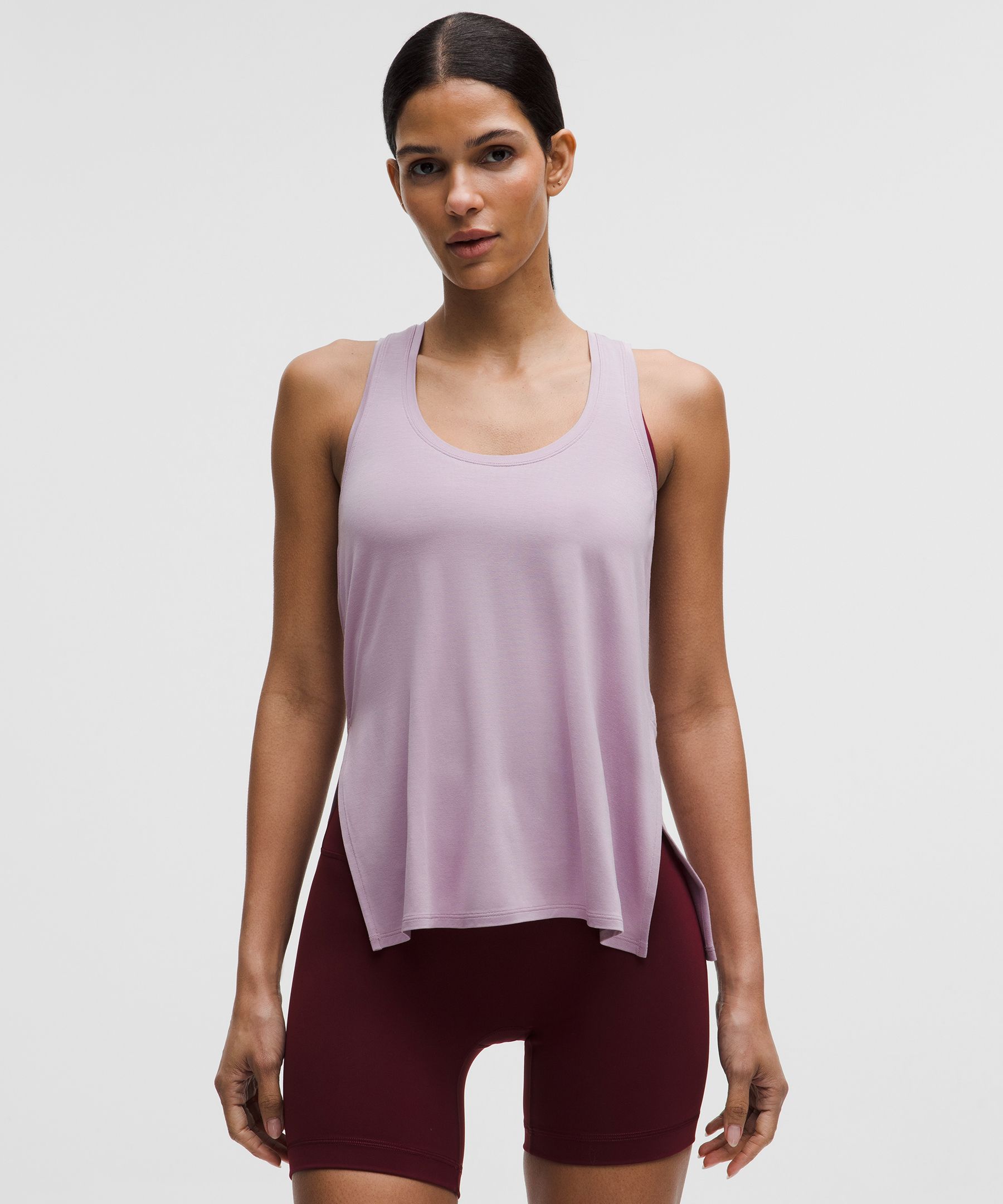 SilkAppeal Side-Slit Tank Top
