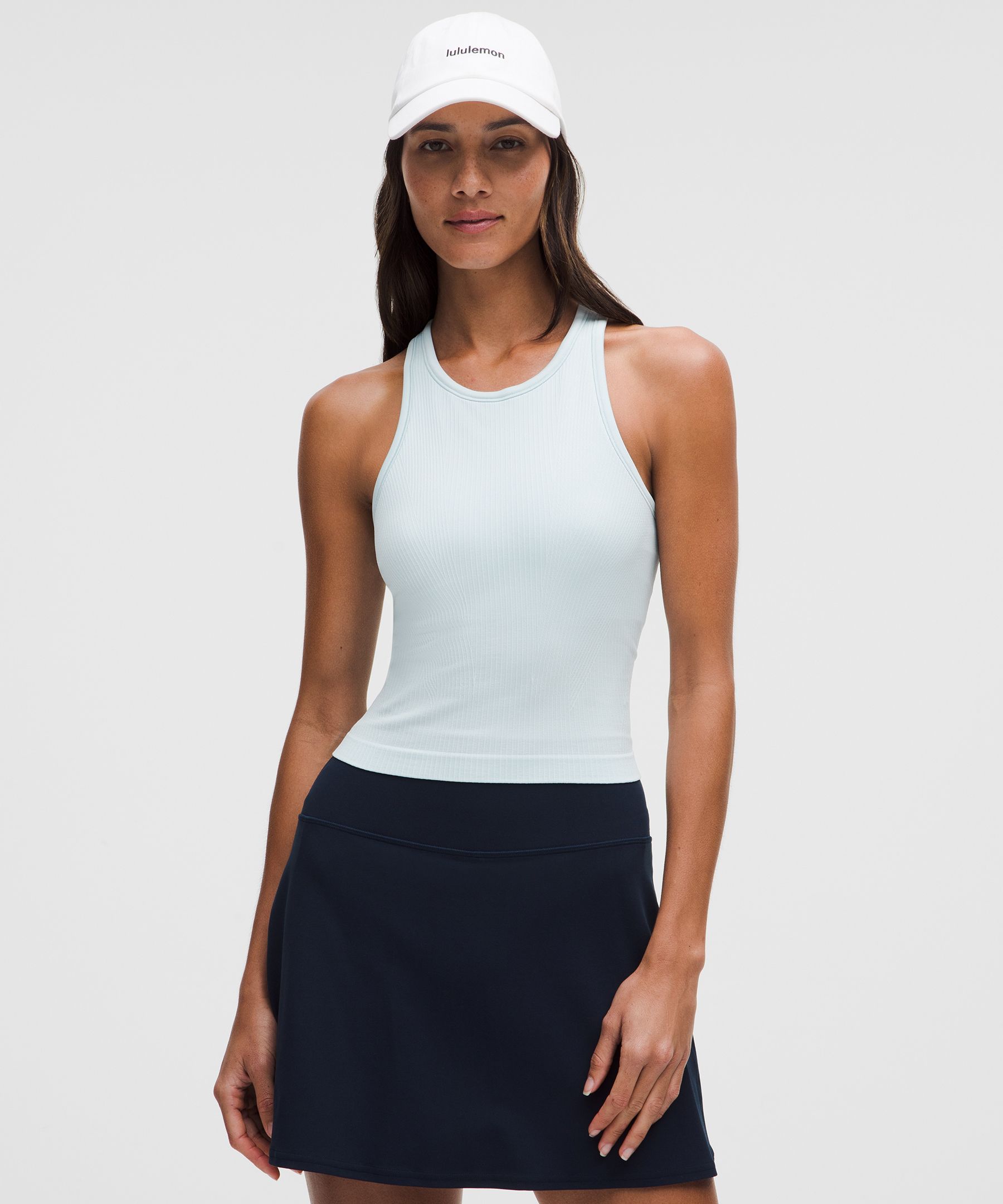 Ebb to Street Cropped Racerback Tank Top 