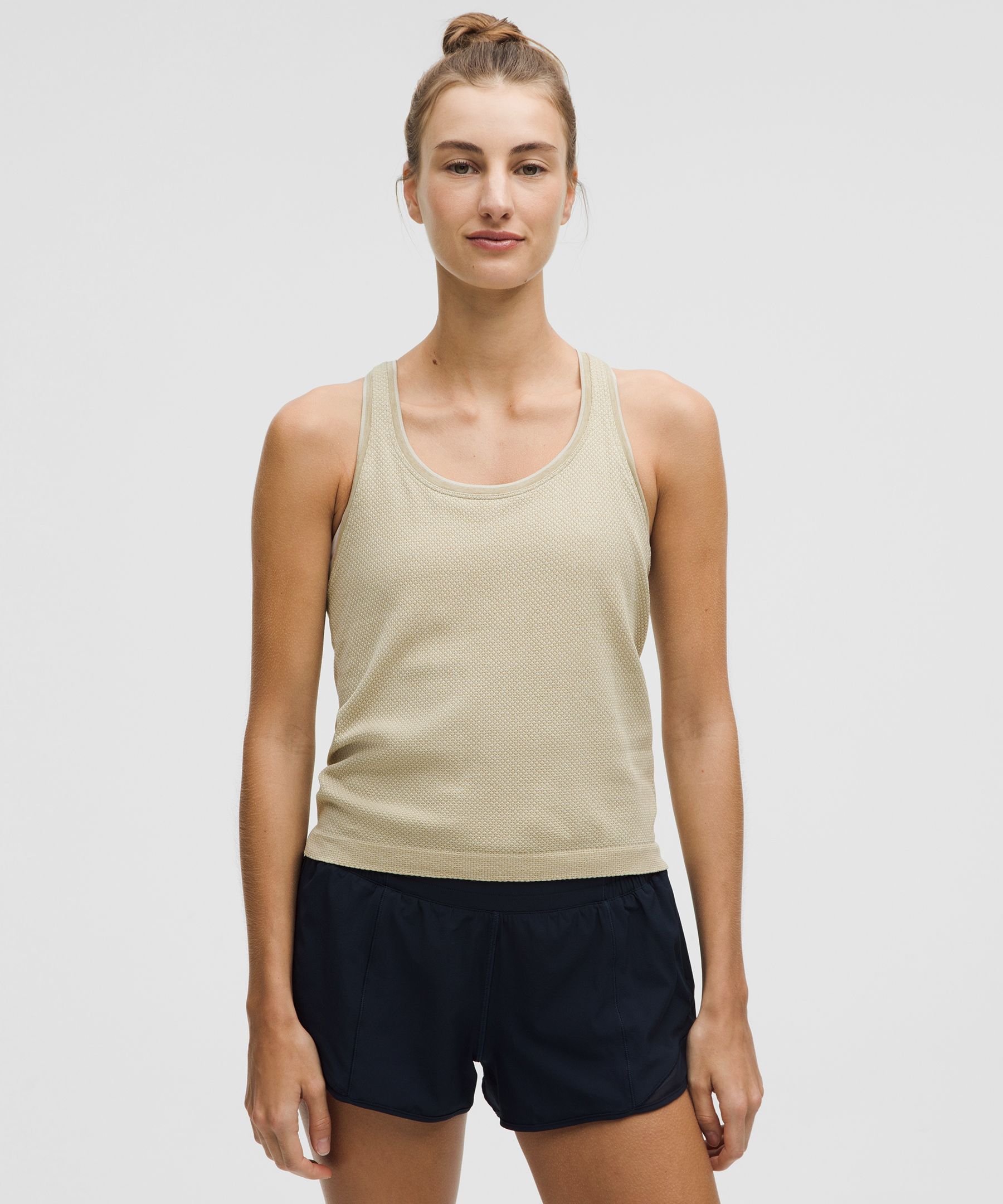 Swiftly Tech Racerback Tank Top 2.0 Waist Length Textured Knit