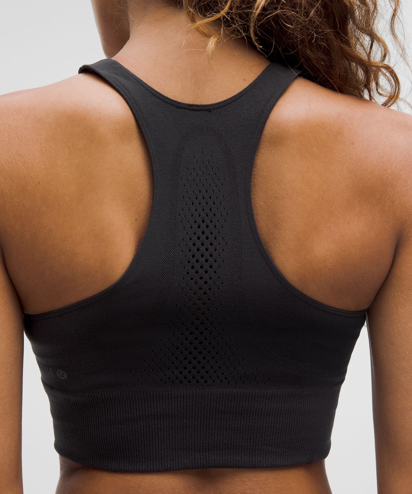 Женская укороченная майка Lululemon RevealKnit, коллекция Slnsh, цвет: Чёрный — фото 5