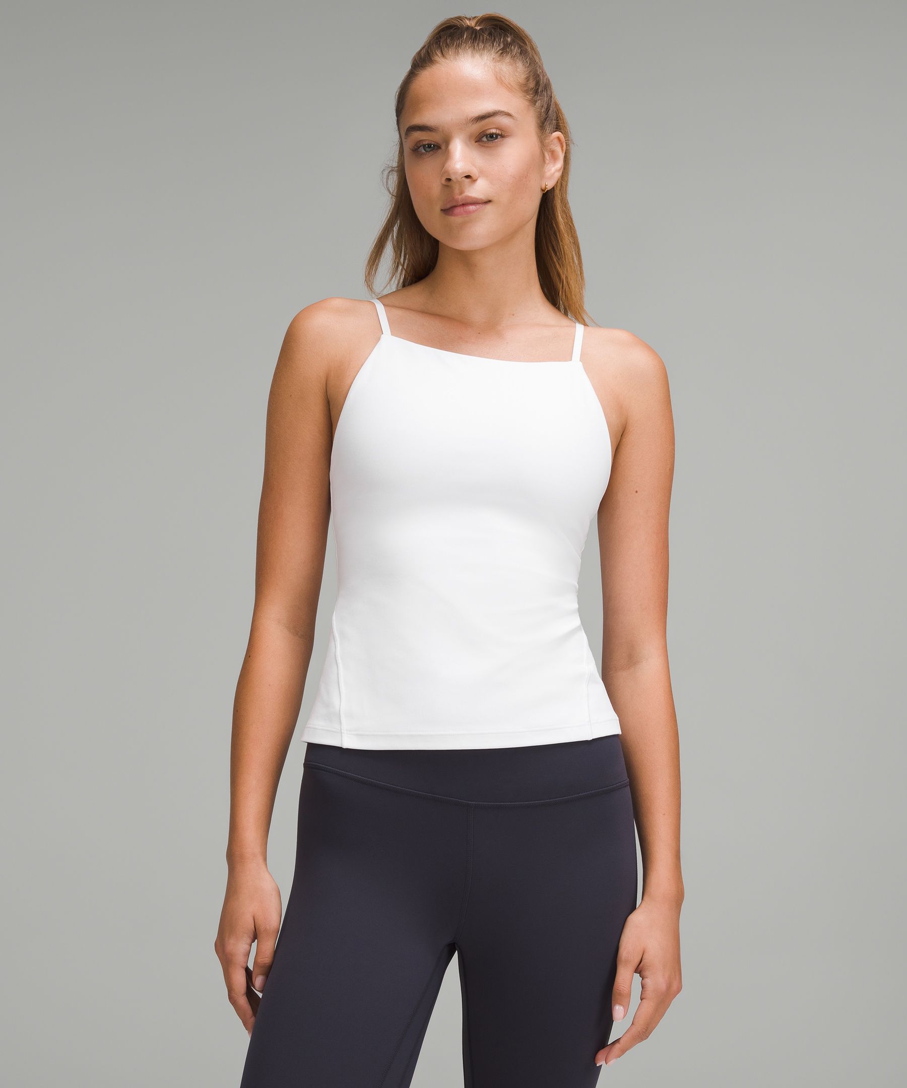 lululemon – Women's Align High-Neck Cami Tank Top Light Support, A/B Cup – Color White – Size 0