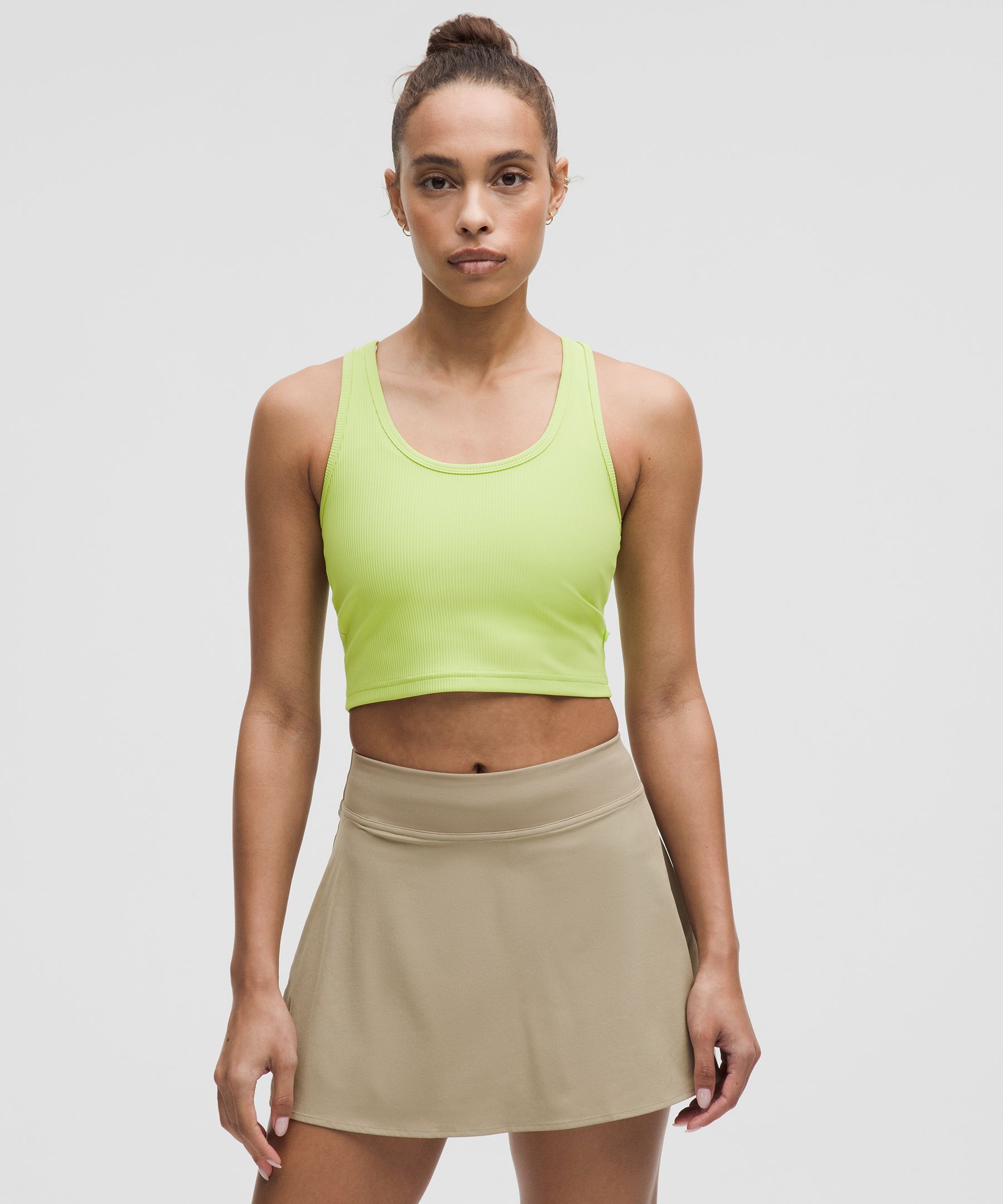 lululemon – Women's Power Pivot Training Tank Top – Color Green/Neon – Size S