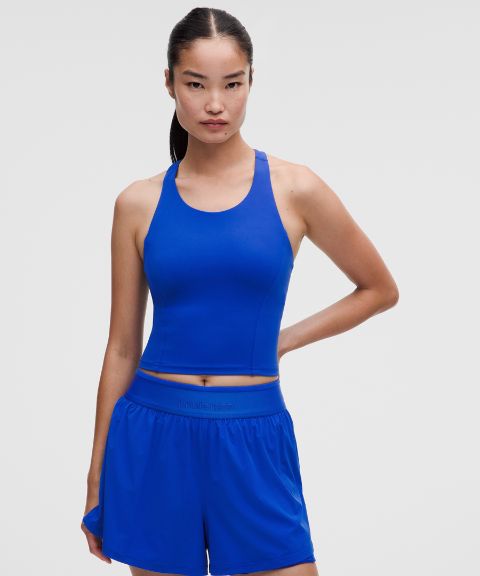 Женский топ Lululemon Wunder Train Racerback средней поддержки