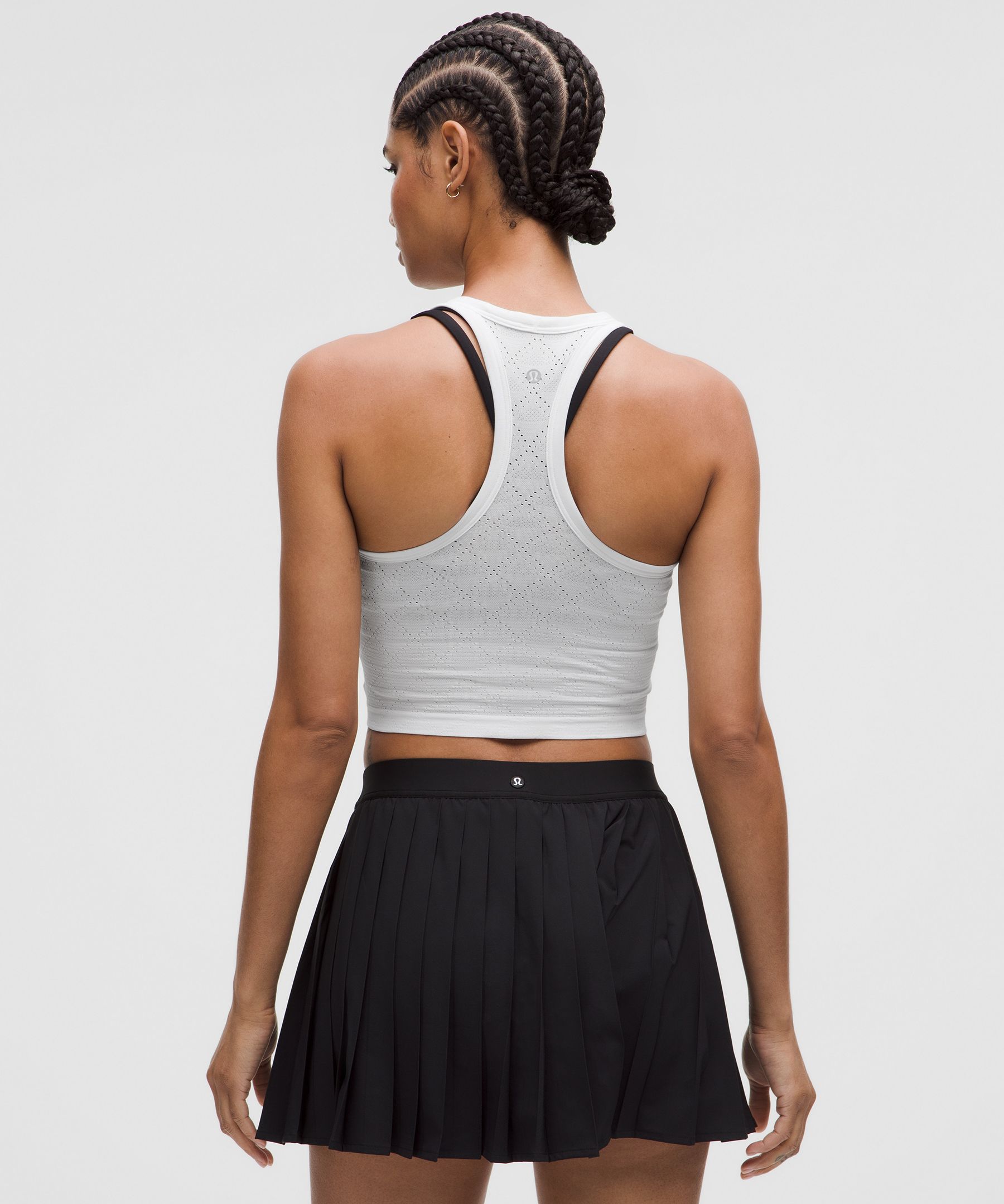 Lululemon Swiftly Tech Cropped Round-neck Tank Top 2.0