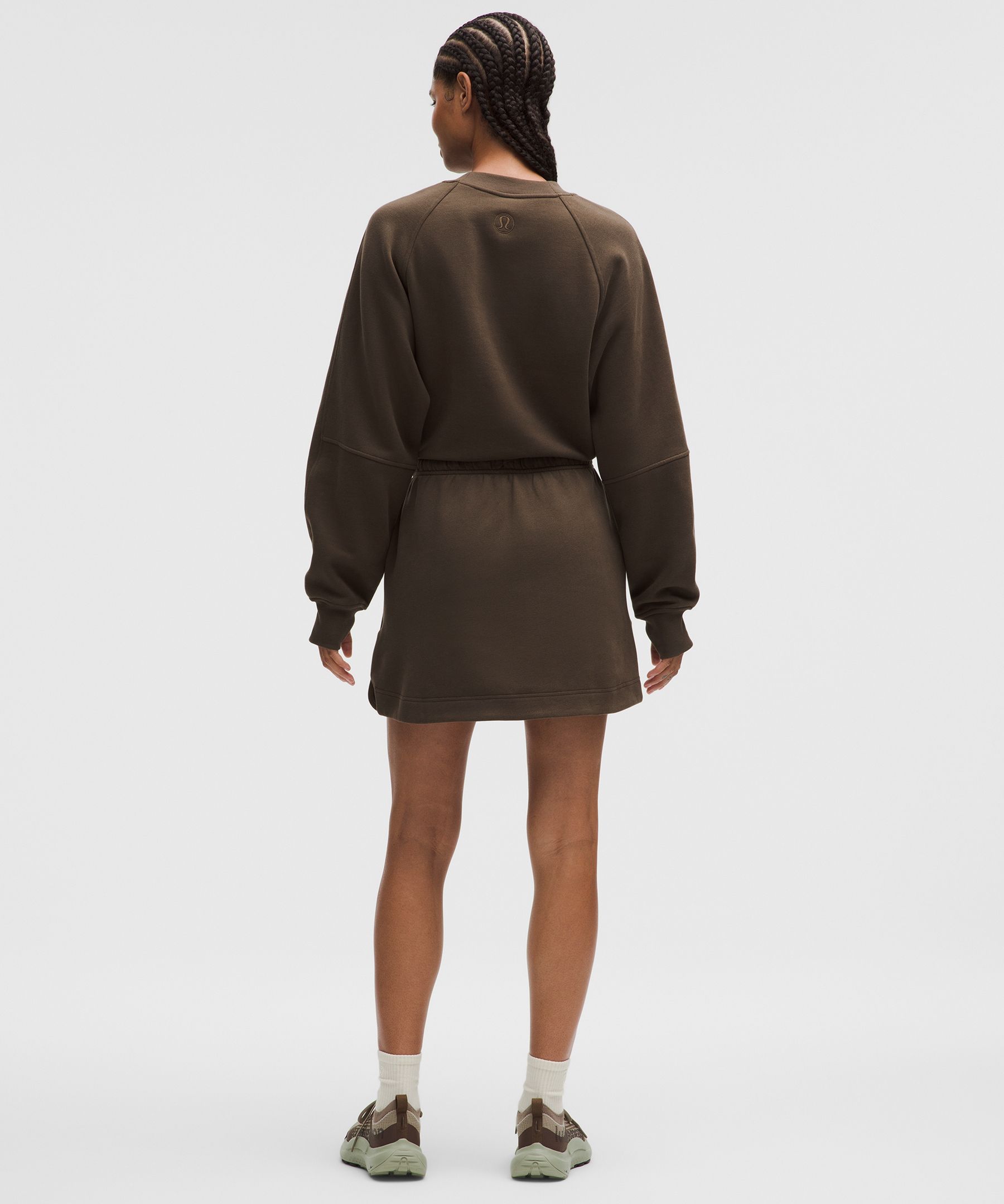 Scuba Cinch-Waist Mini Dress