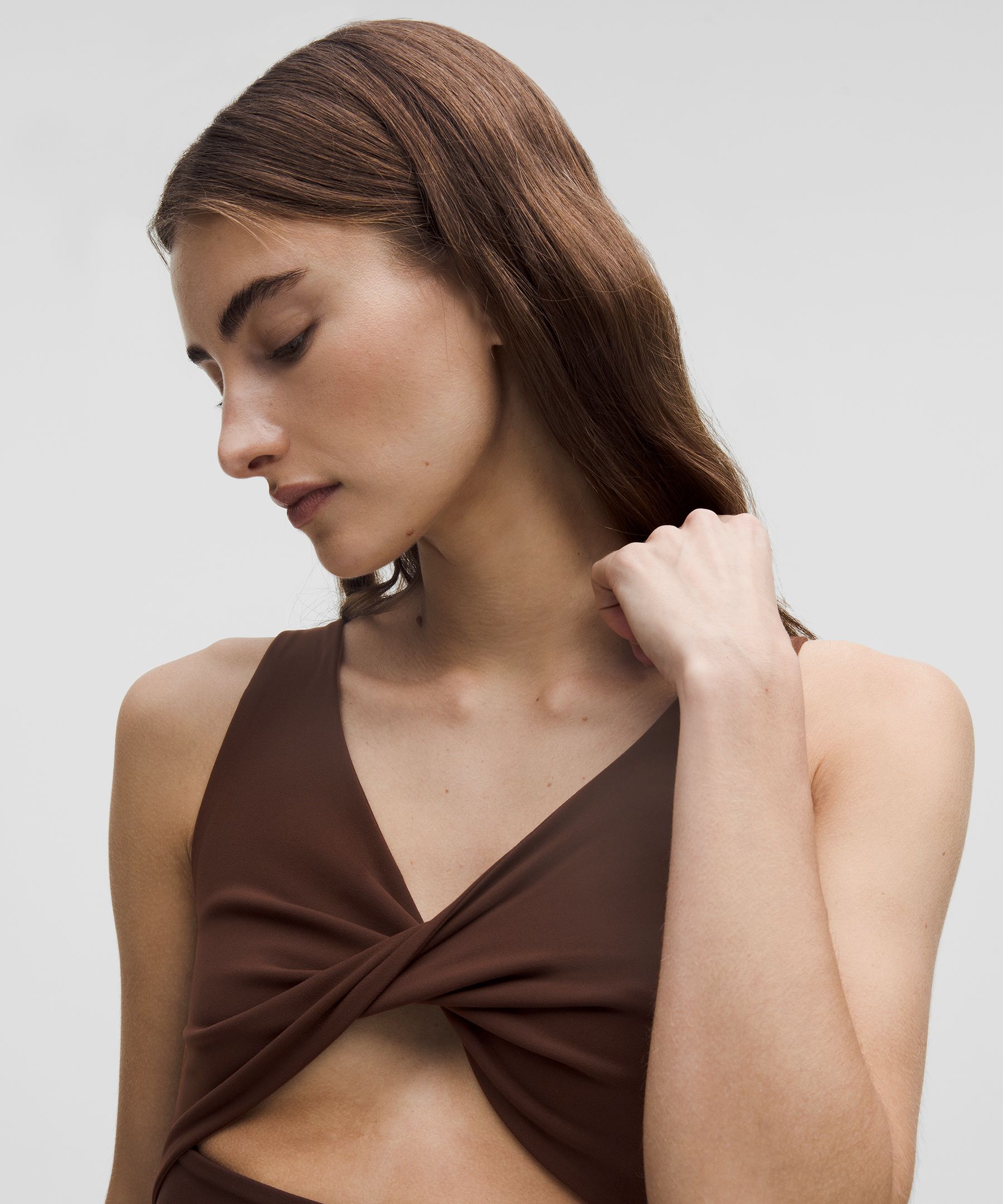 Lululemon Nulu Twist-front Midi Dress