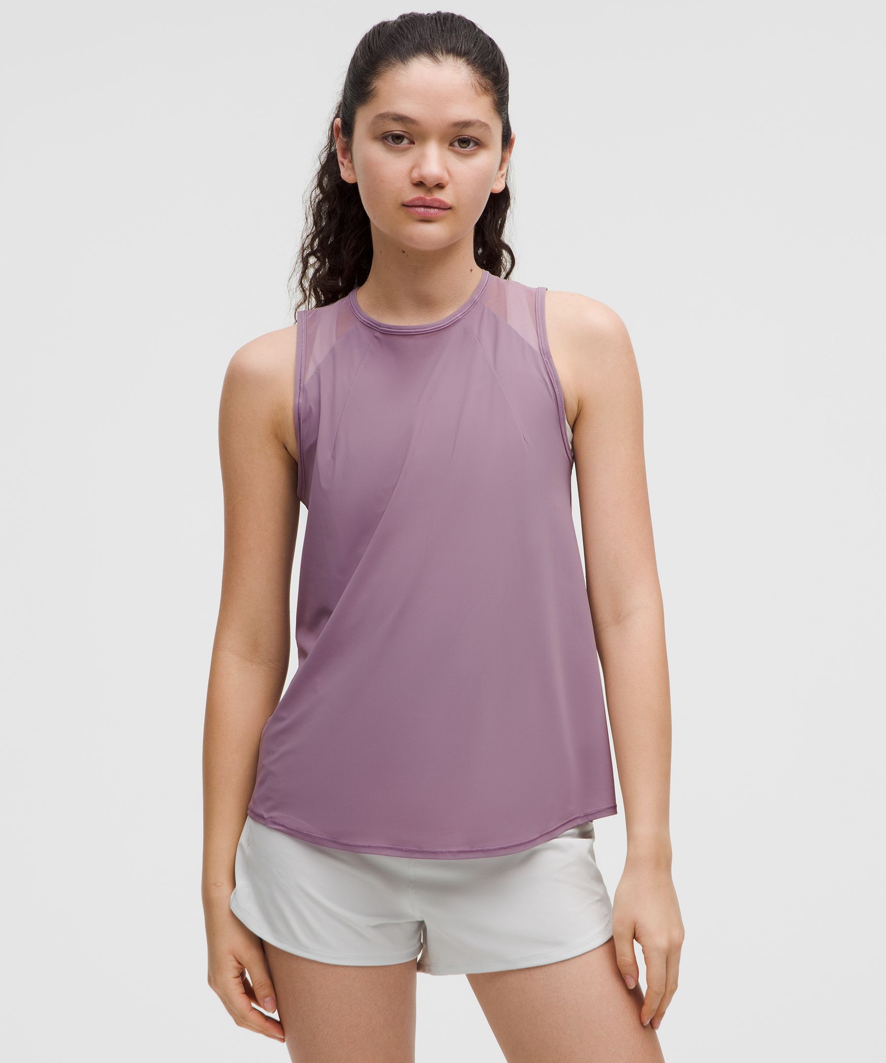 Sculpt Tank Top Pleated - Purple