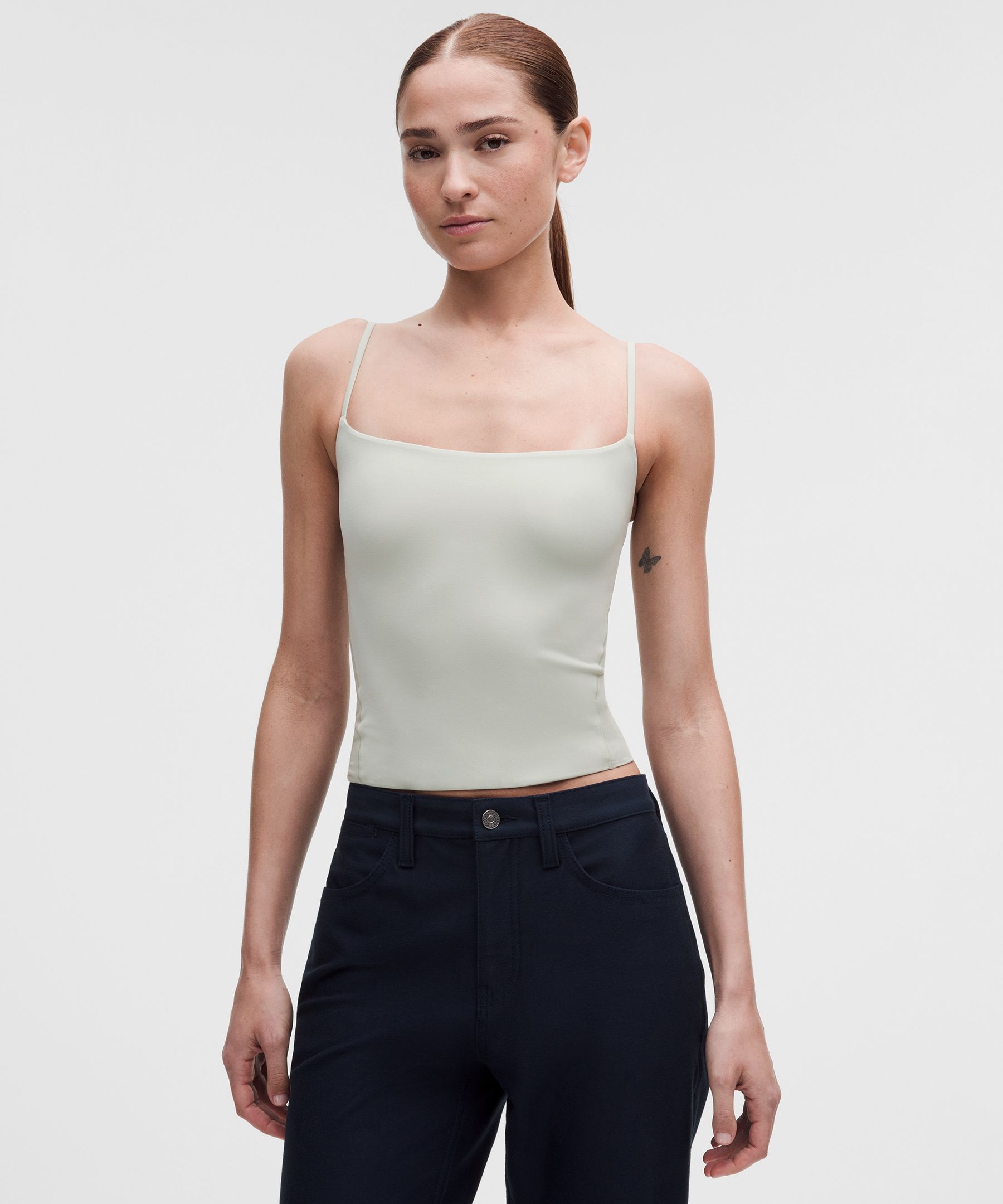 lululemon – Women’s Wundermost Ultra-Soft Nulu Spaghetti-Strap Adjustable Cami – Color Grey – Size Large