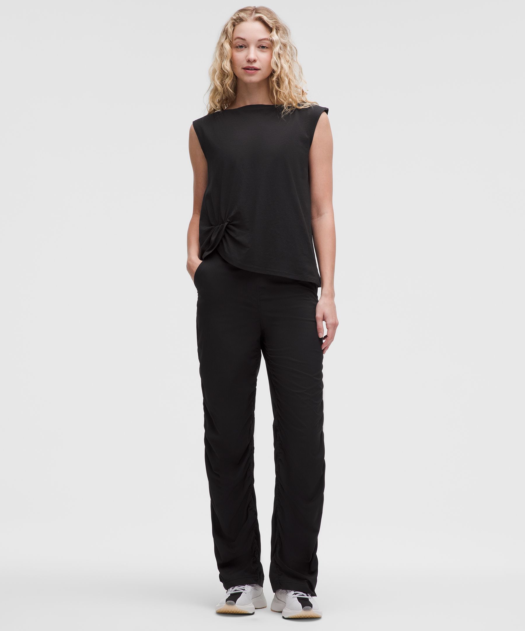 Lululemon Cotton-blend Twist-front Tank Top
