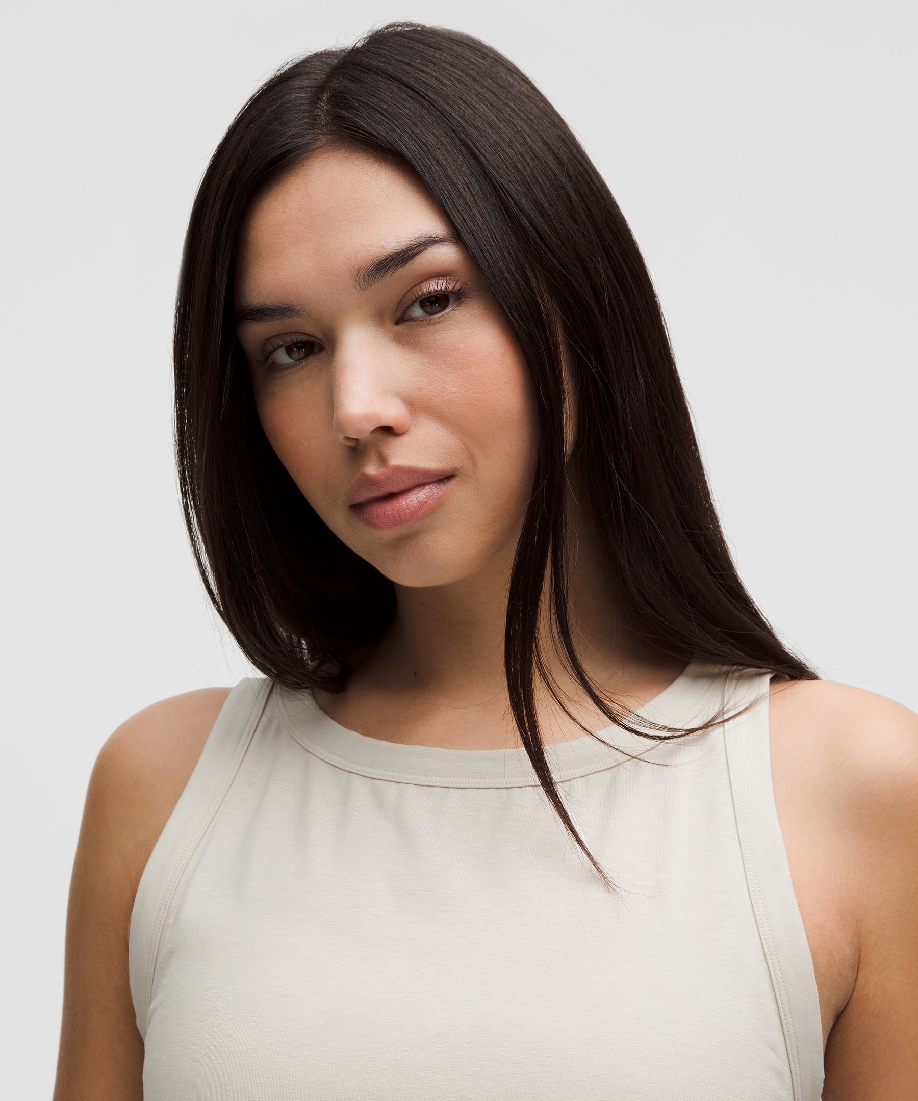 Lululemon Cotton-blend Open-back Tank Top In White