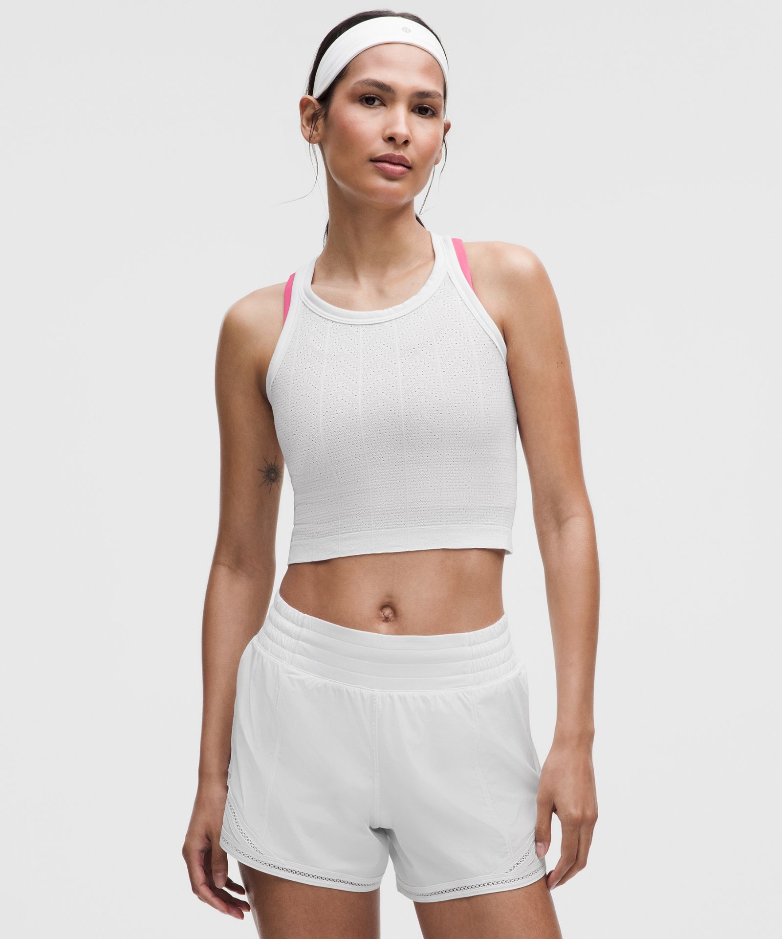 Lululemon Swiftly Pointelle Cropped Racerback Tank Top — фото 2