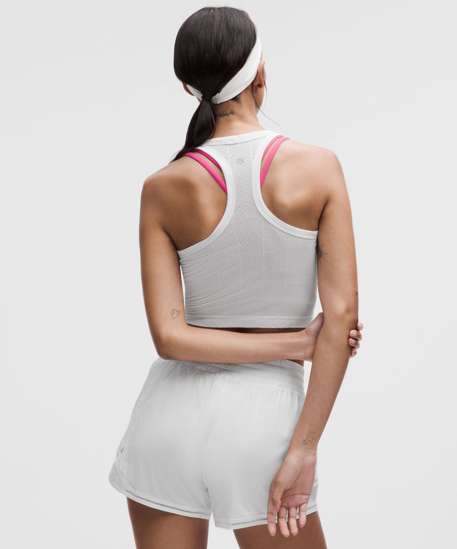 Lululemon Swiftly Pointelle Cropped Racerback Tank Top — фото 4
