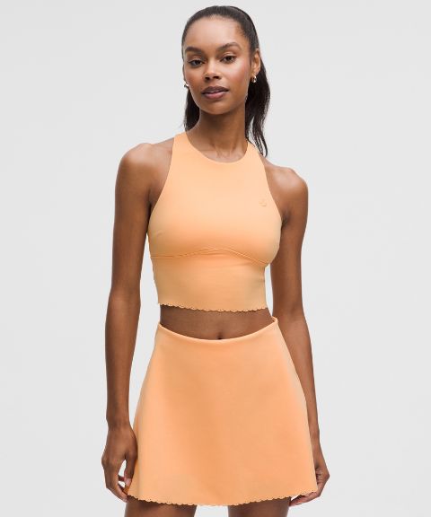 Lululemon Scallop-Hem High-Neck Tennis Tank Top *Medium Support, B/C Cup