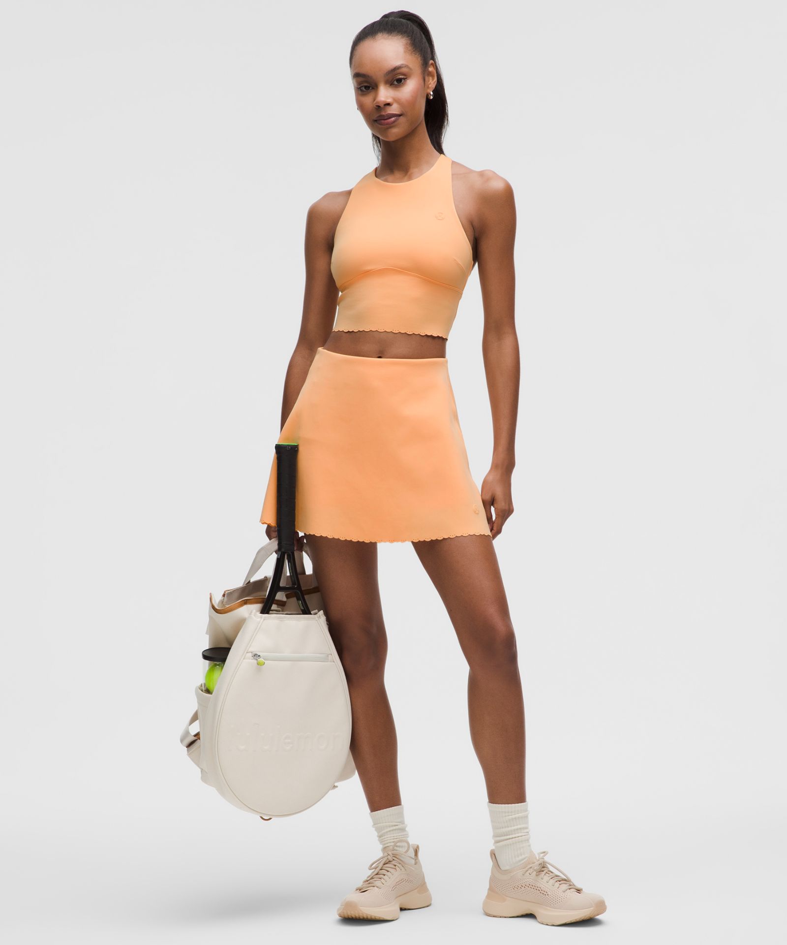 Lululemon Scallop-Hem High-Neck Tennis Tank Top *Medium Support, B/C Cup — фото 3