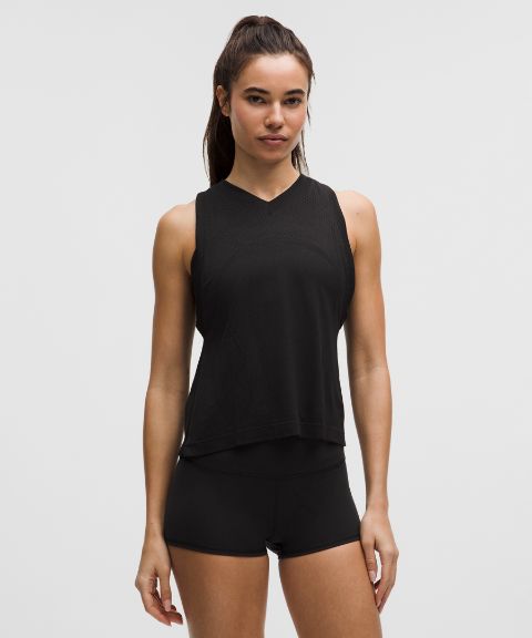 Женская майка Lululemon Swiftly с V-образным вырезом