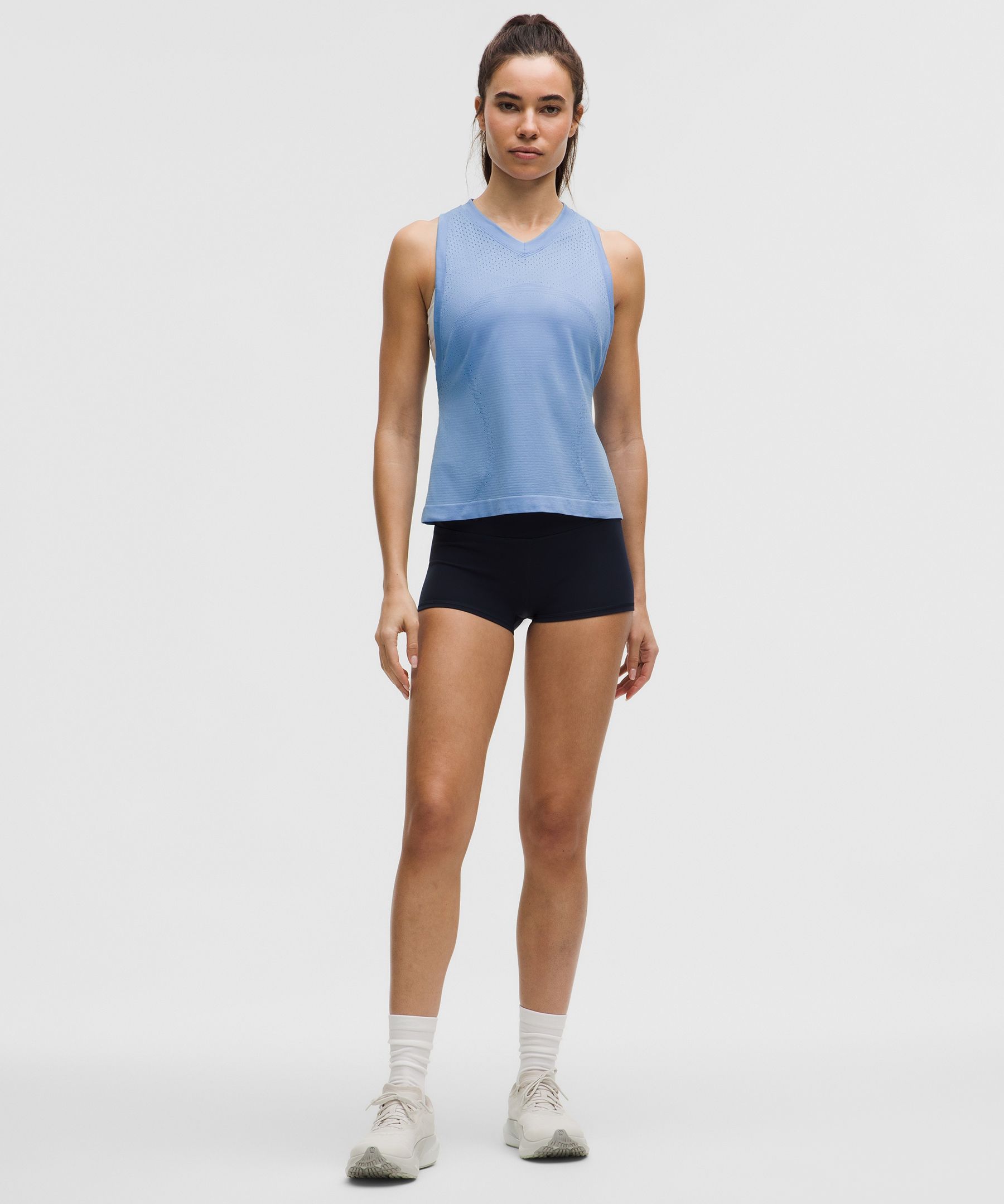 Swiftly Open-Hole V-Neck Tank Top - thumbnail 8