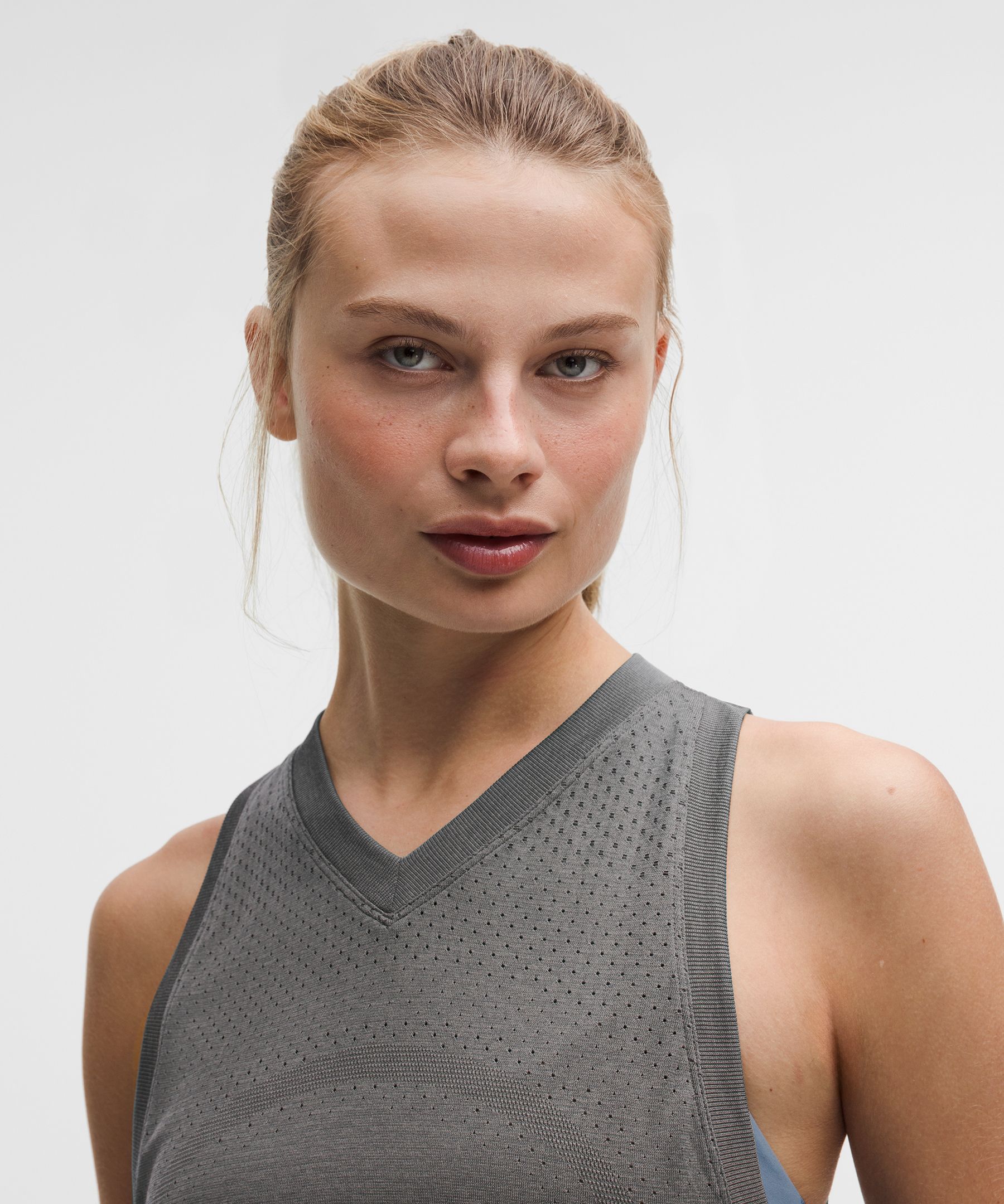 Swiftly Open-Hole V-Neck Tank Top