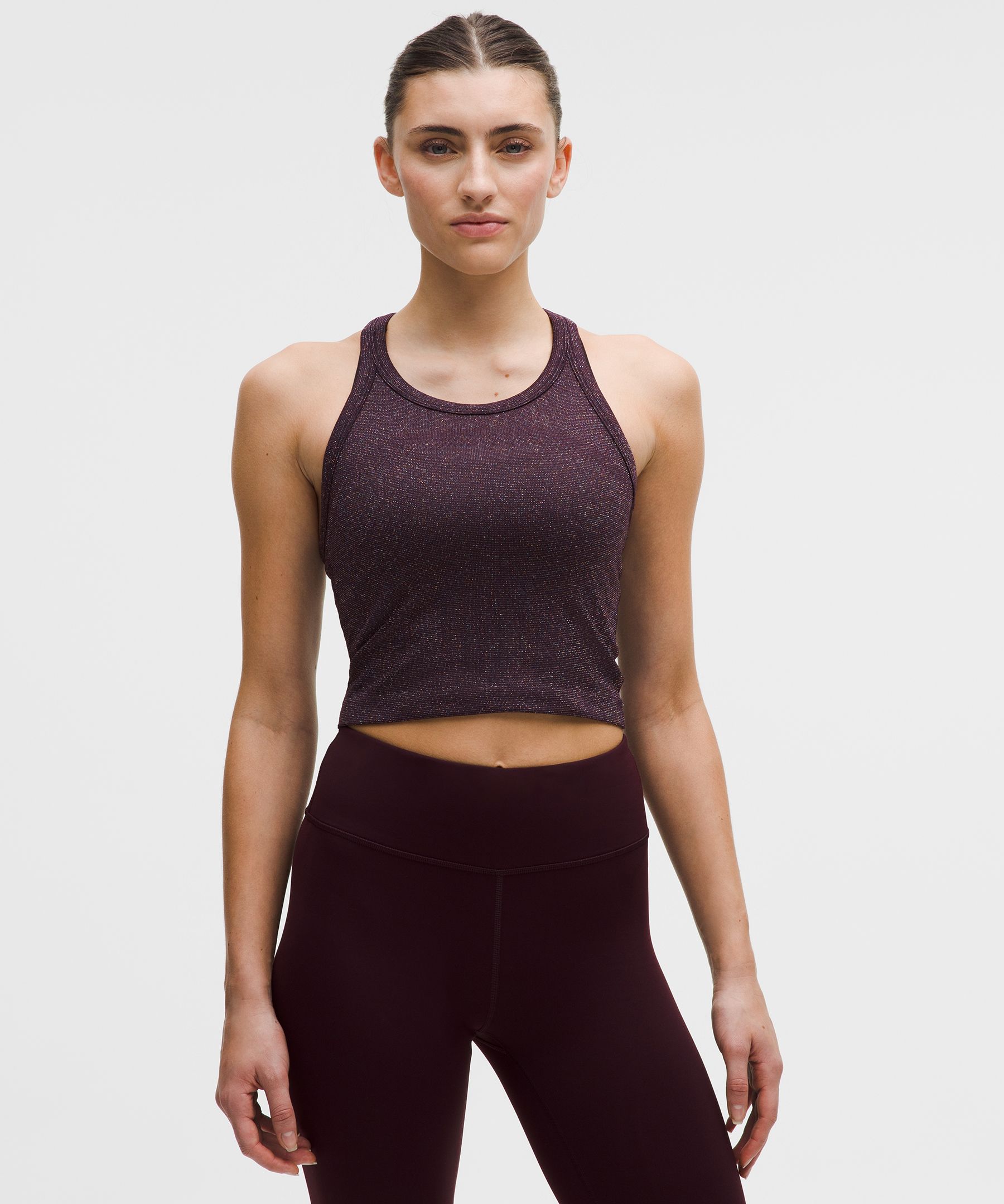 Swiftly Tech Cropped Round-Neck Racerback Tank Top 2.0 