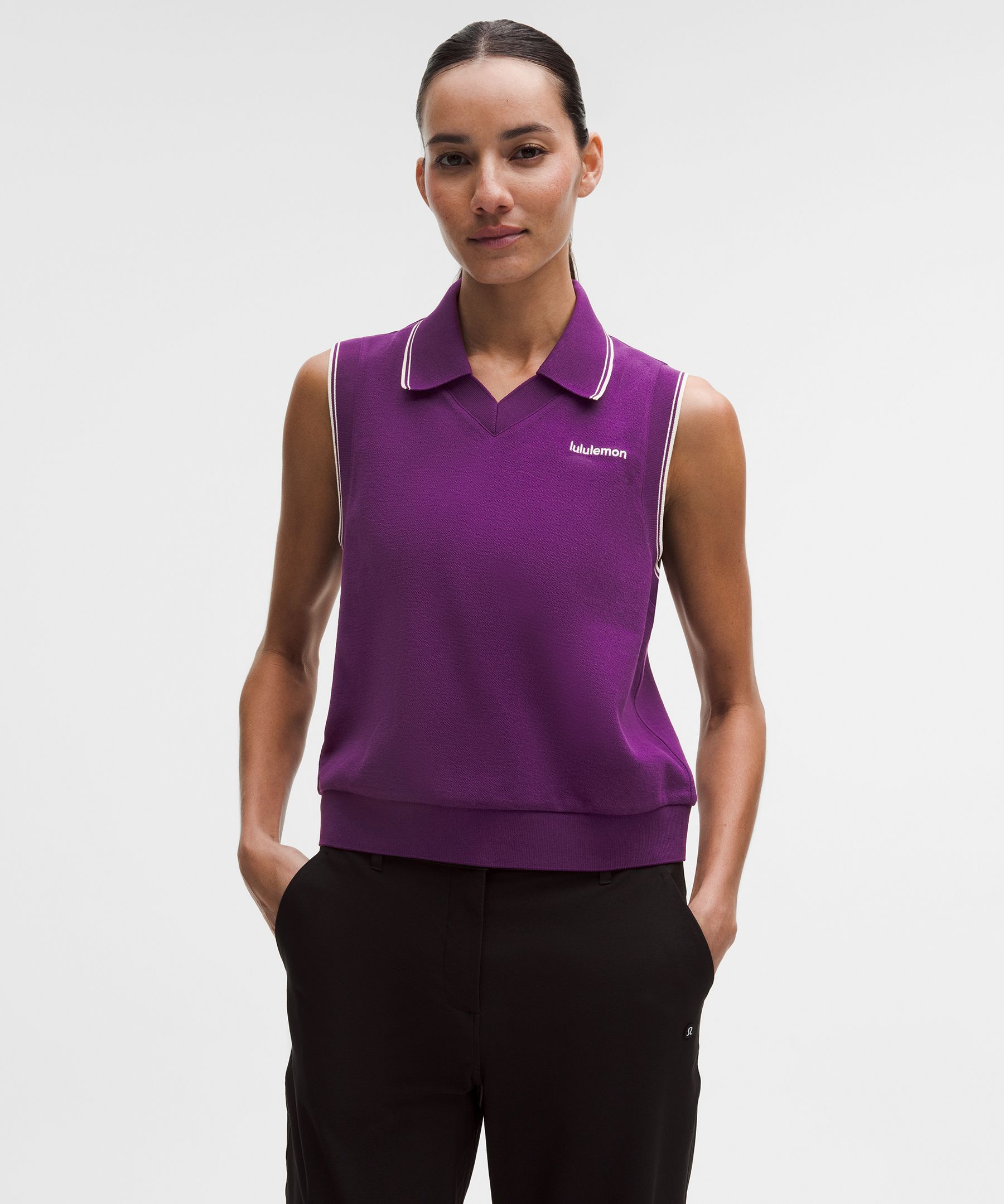 Cotton-Blend Golf Vest