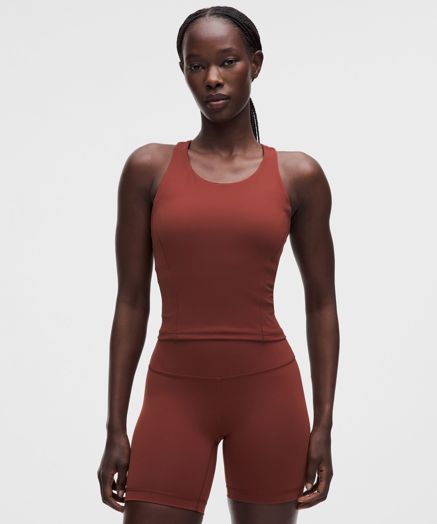 lululemon – Women’s Wunder Train Racerback Tank Top Medium Support, B/C Cup – Color Red – Size 10