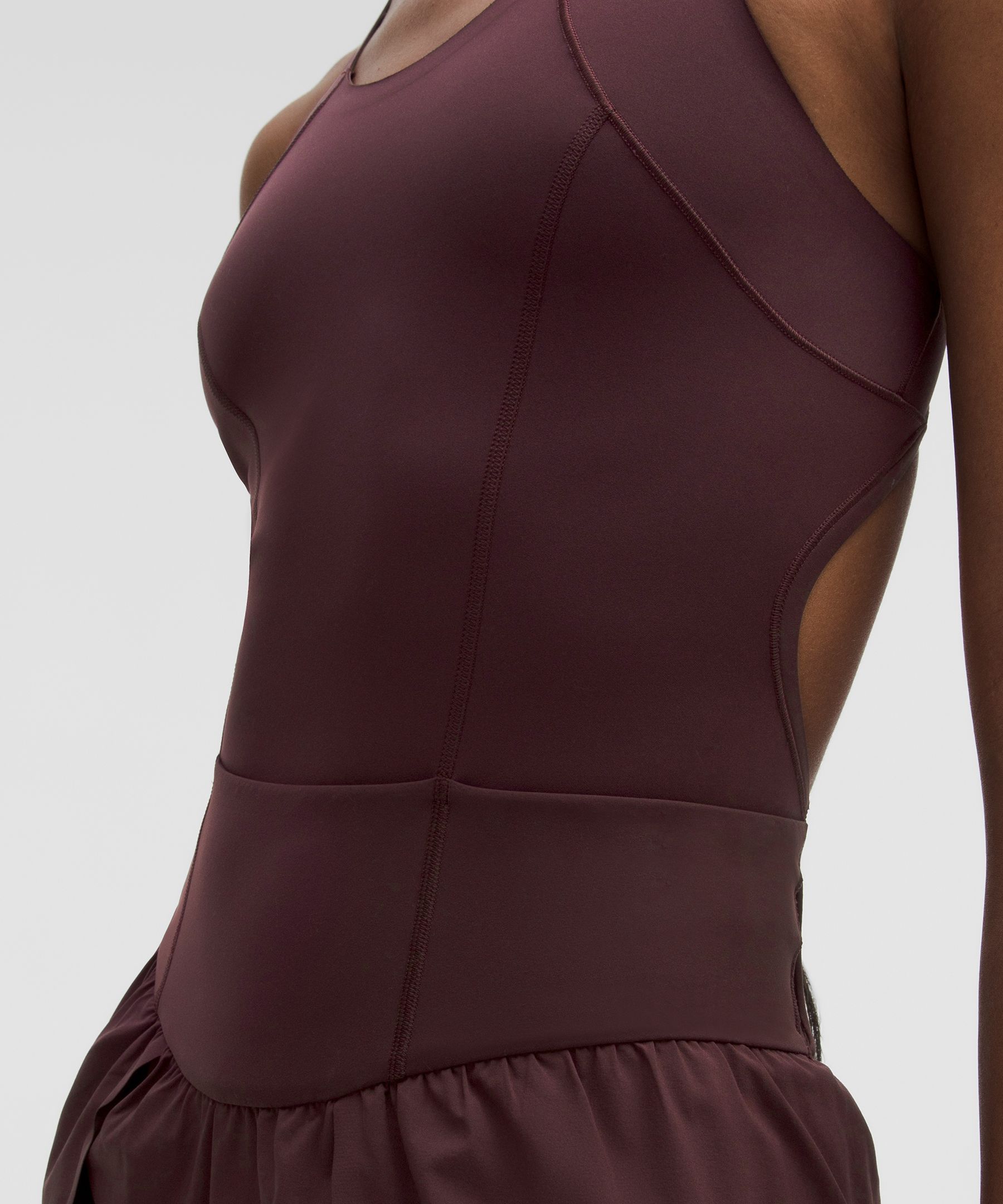 Lululemon Go Further Split-short Runsie 3" In Brown