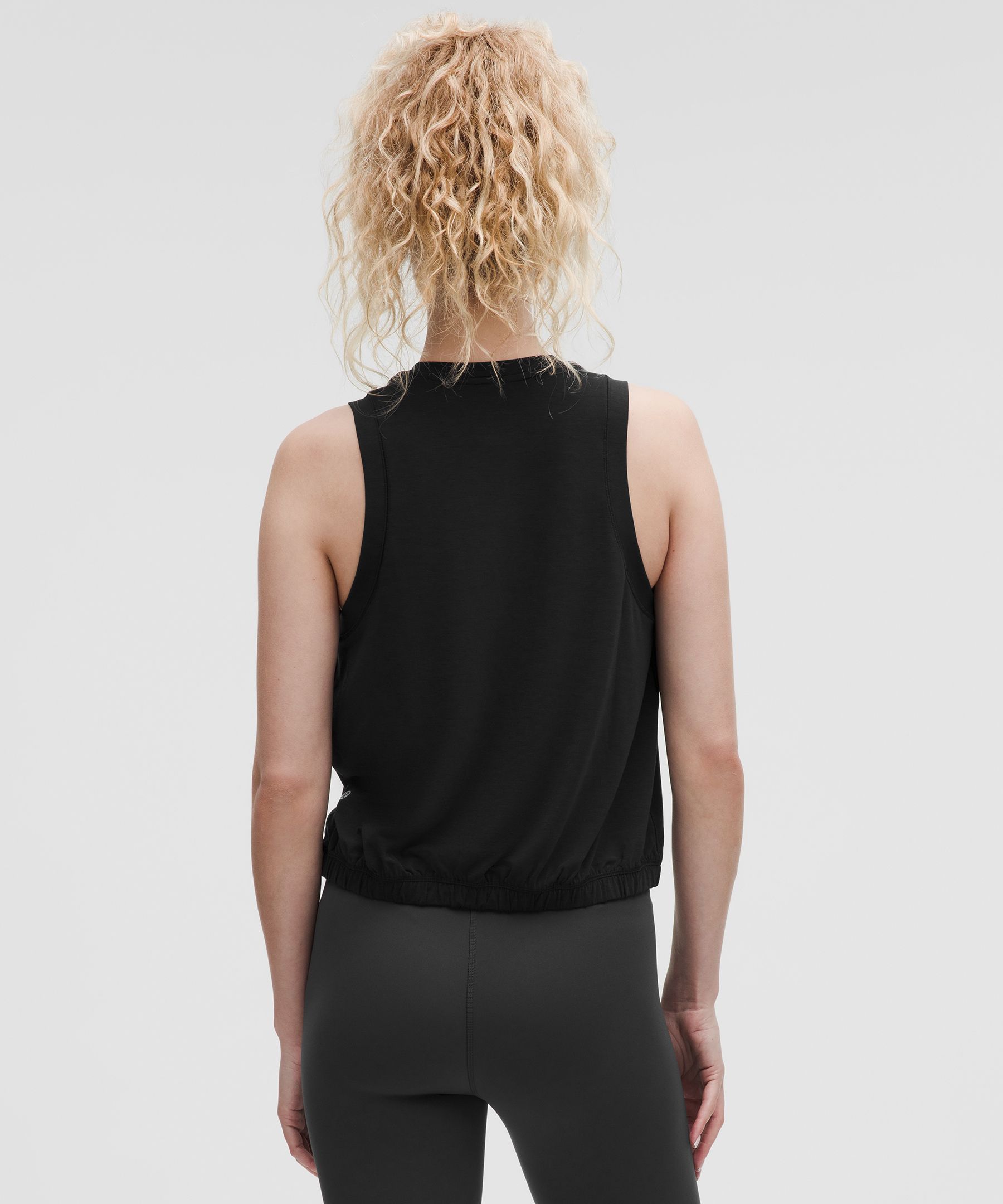 Jersey Training Elastic-Hem Tank Top | Women's Sleeveless & Tops