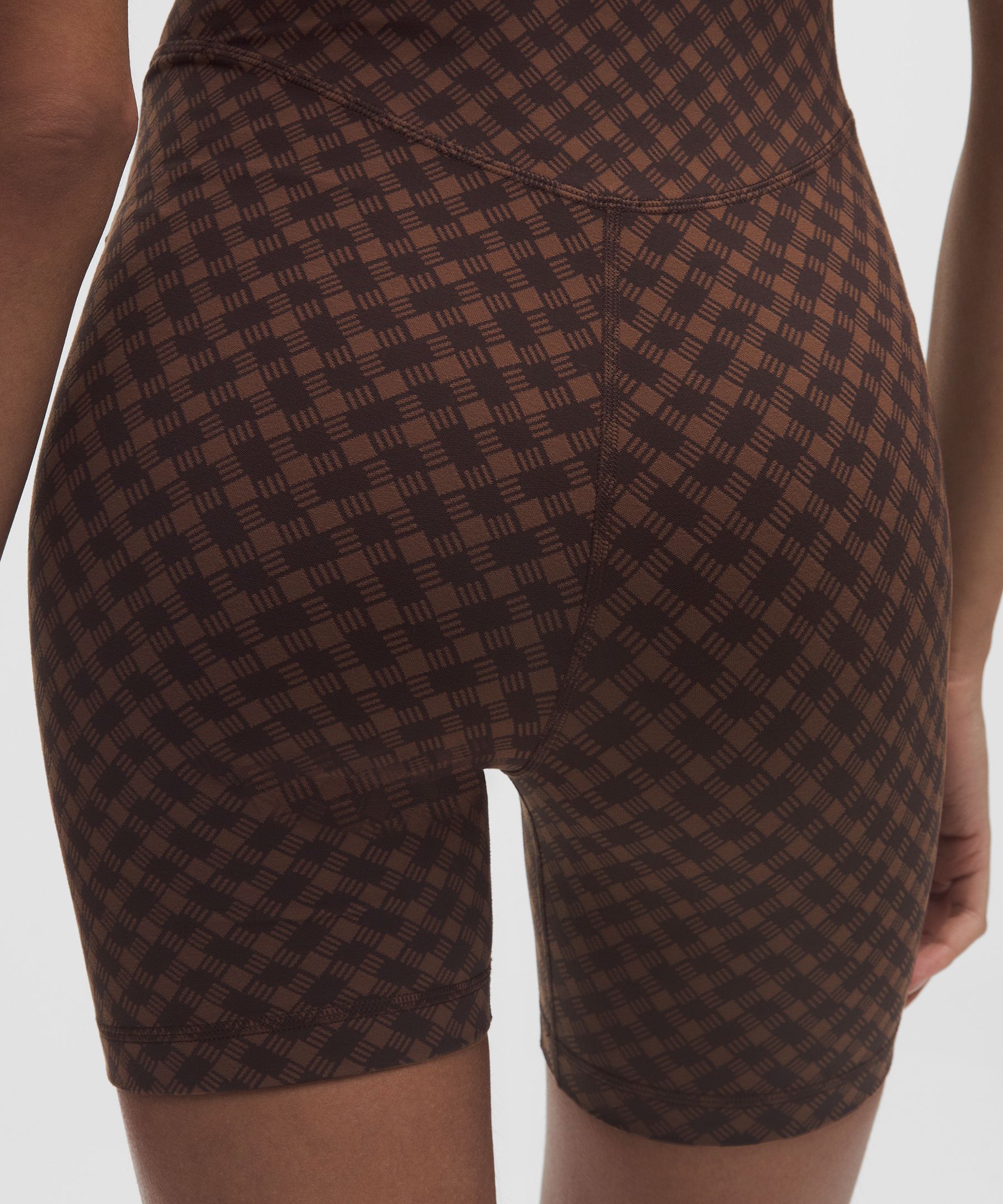 Lululemon Align™ Cami Bodysuit 6" Jacquard In Brown