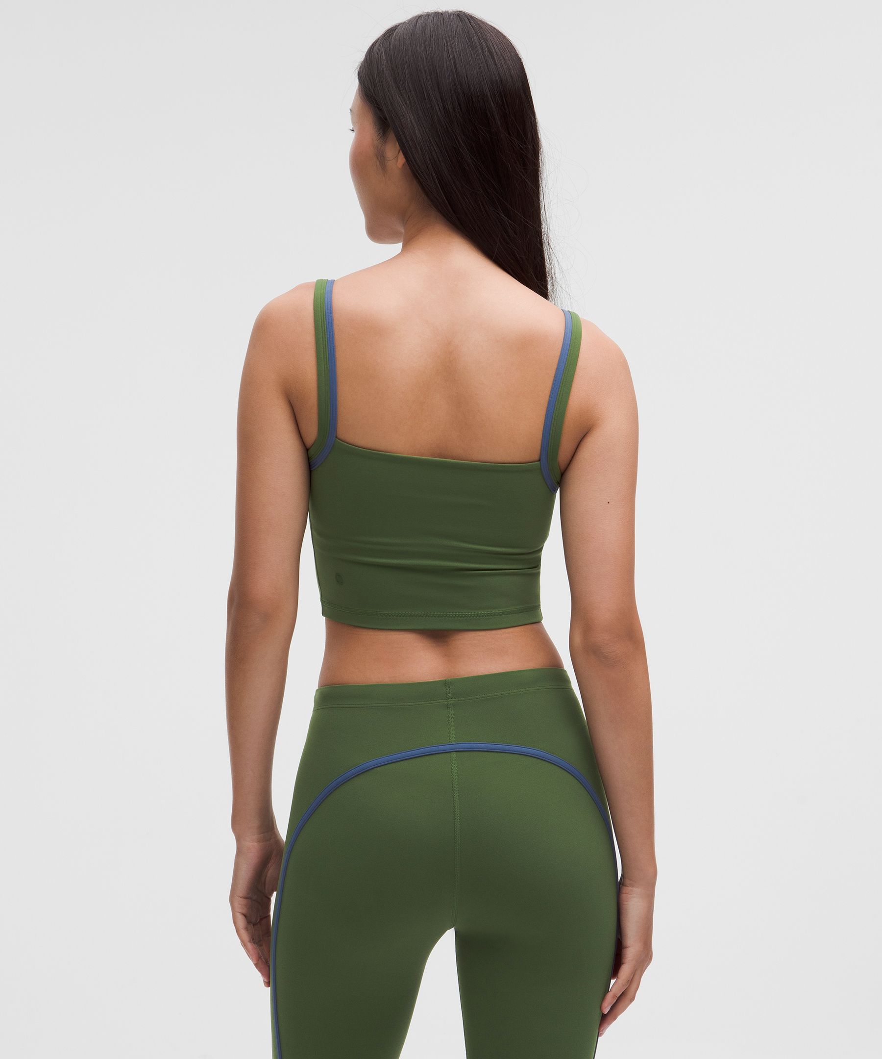Lululemon Nulu Cropped Tank Top In Green