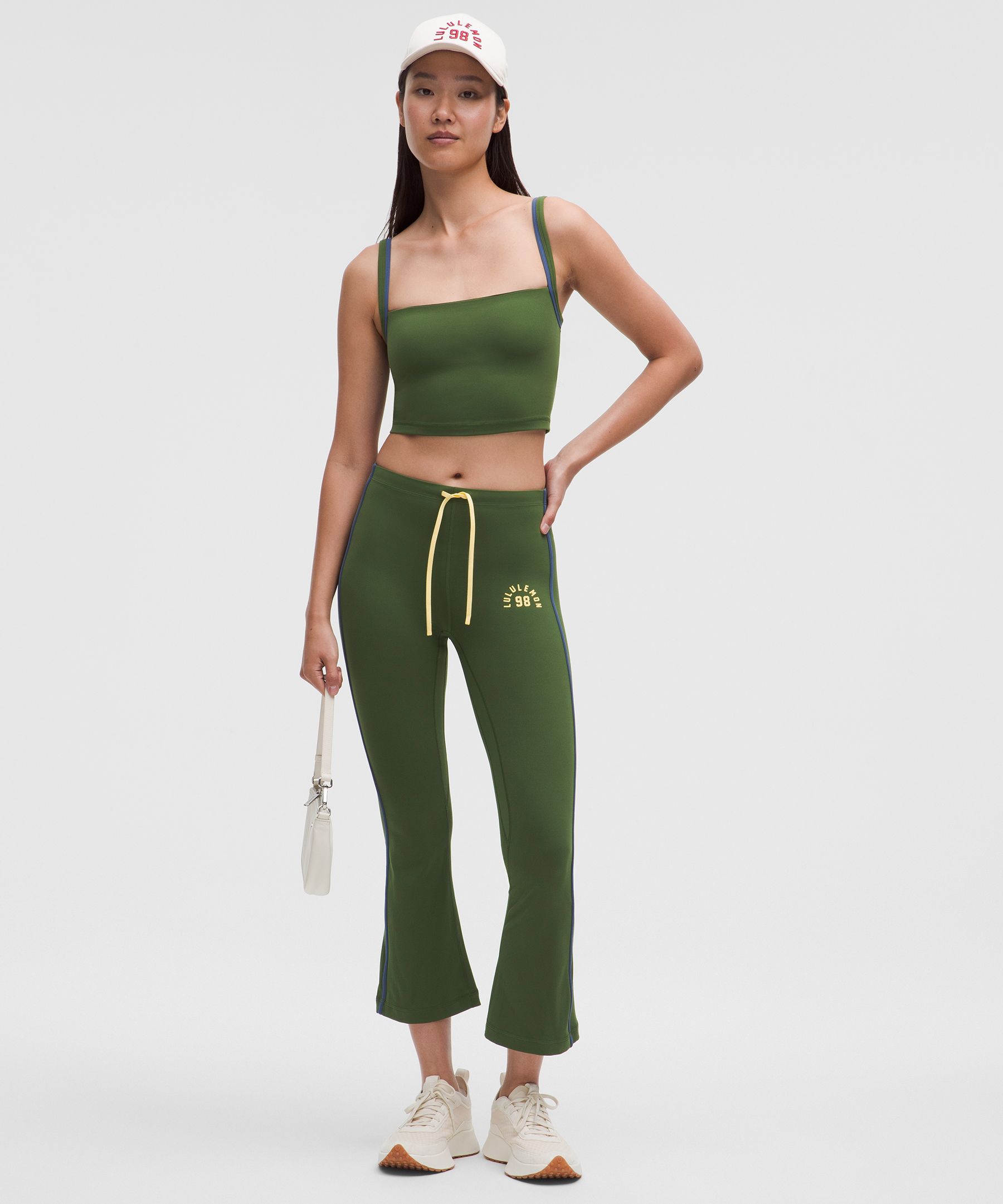 Lululemon Nulu Cropped Tank Top In Green