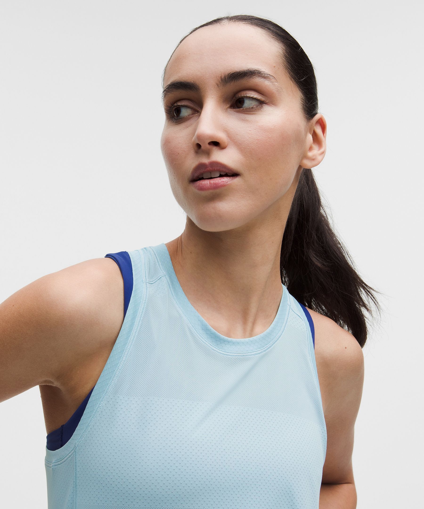 Fast and Free Singlet *Perforated Stripe | Lululemon UK