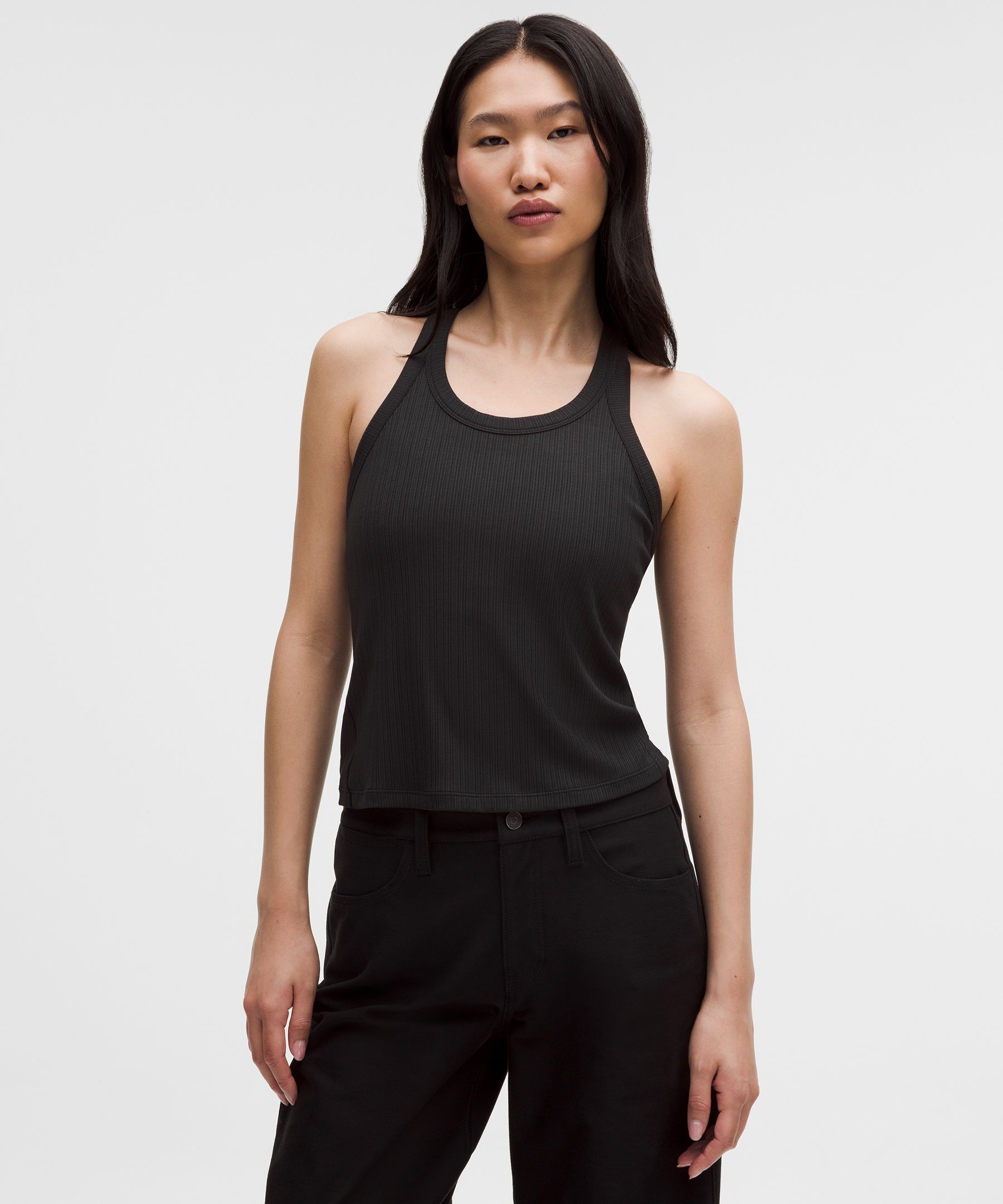 Hold Tight Micro-Rib Racerback Tank Top