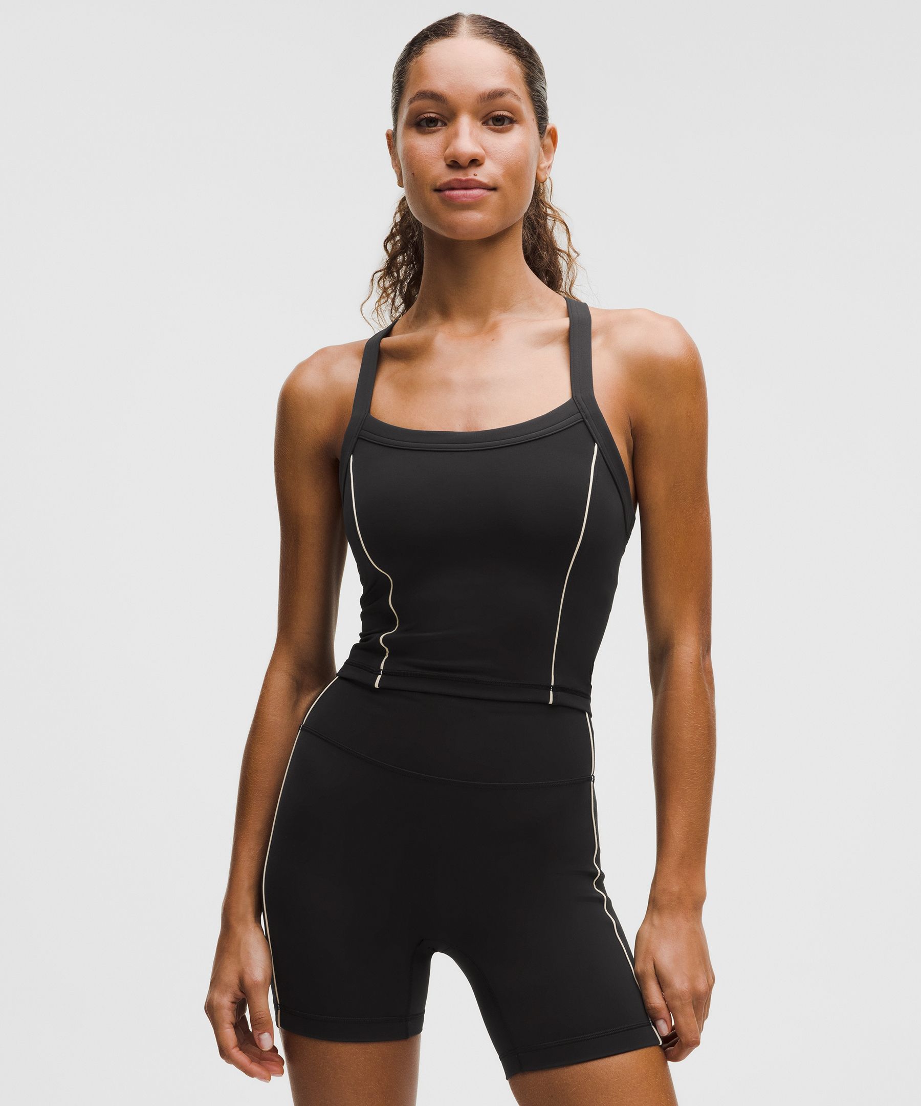 Wunder Train Piped Strappy Tank Top *Light Support, B/C Cup