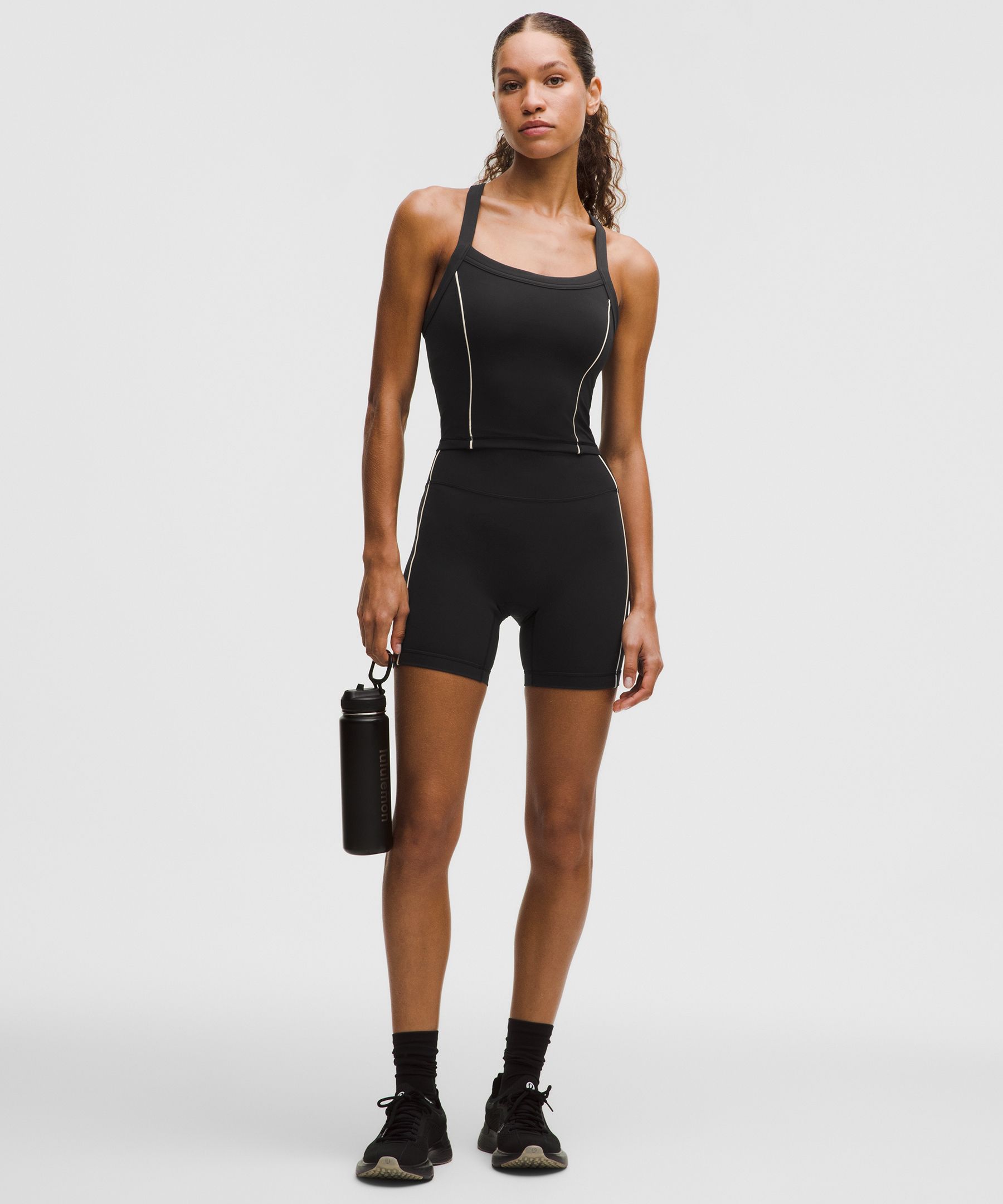 Wunder Train Piped Strappy Tank Top *Light Support, B/C Cup