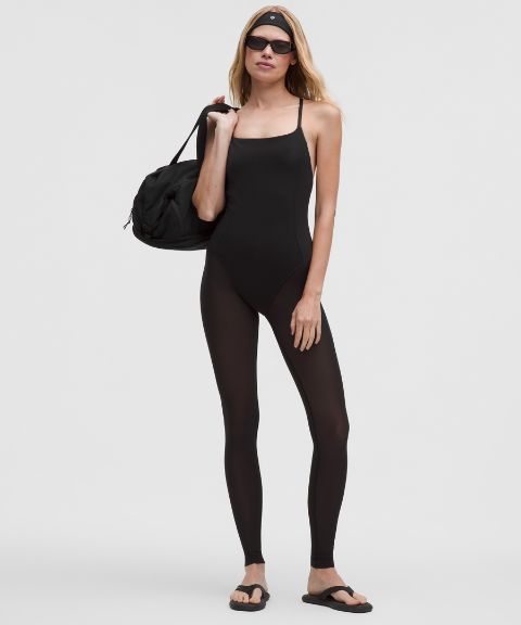 Lululemon Nulu Mesh-Leg Bodysuit 28"