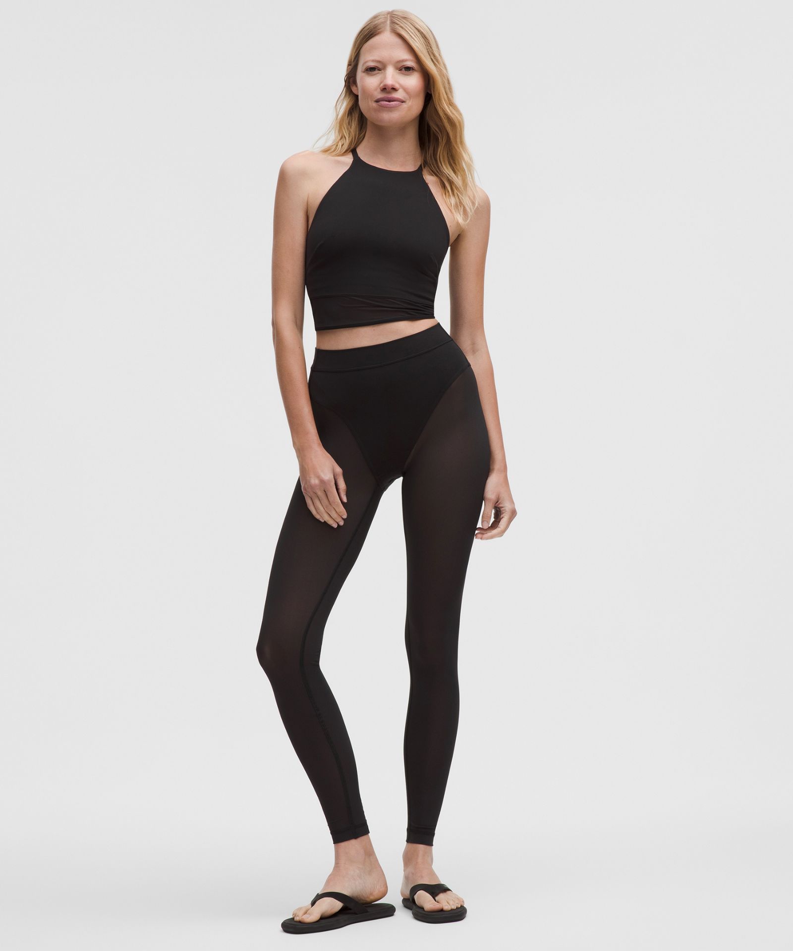 Женский топ Lululemon Nulu с высоким горлом и сетчатым низом — фото 2
