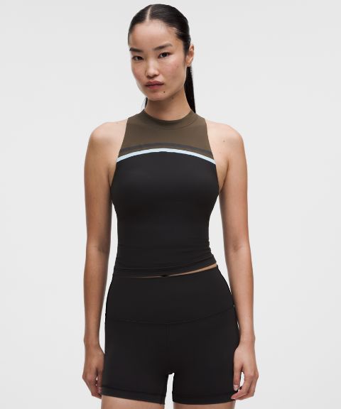 Женский топ Lululemon Mockneck Shelf со встроенной поддержкой