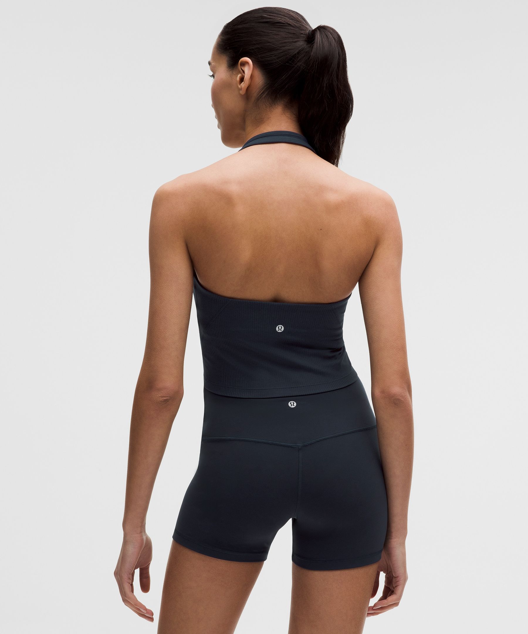 Ribbed Nulu Henley Halter Tank Top *Light Support, B/C Cup