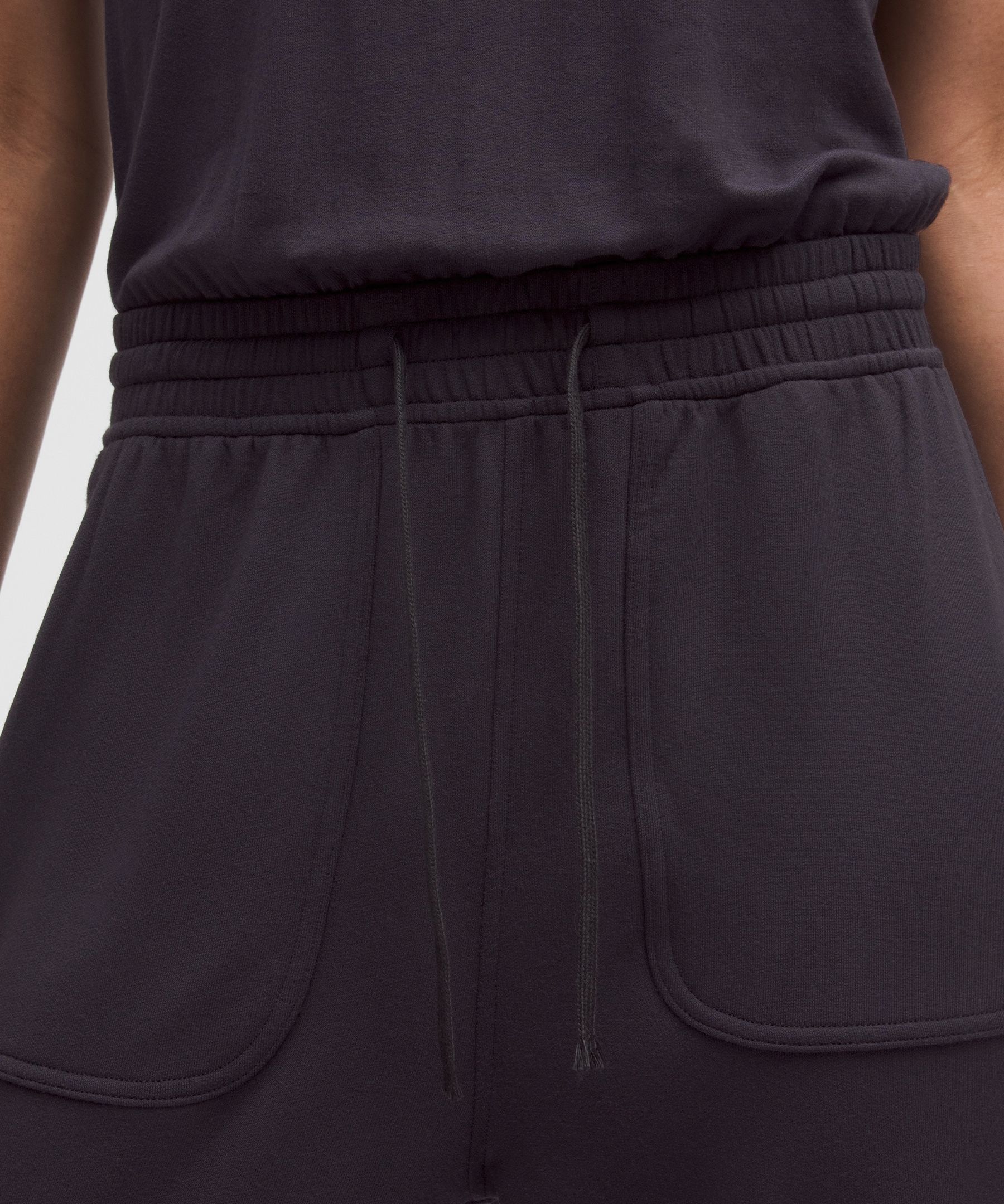 Lululemon Becalm Cinch-waist Jumpsuit In Black
