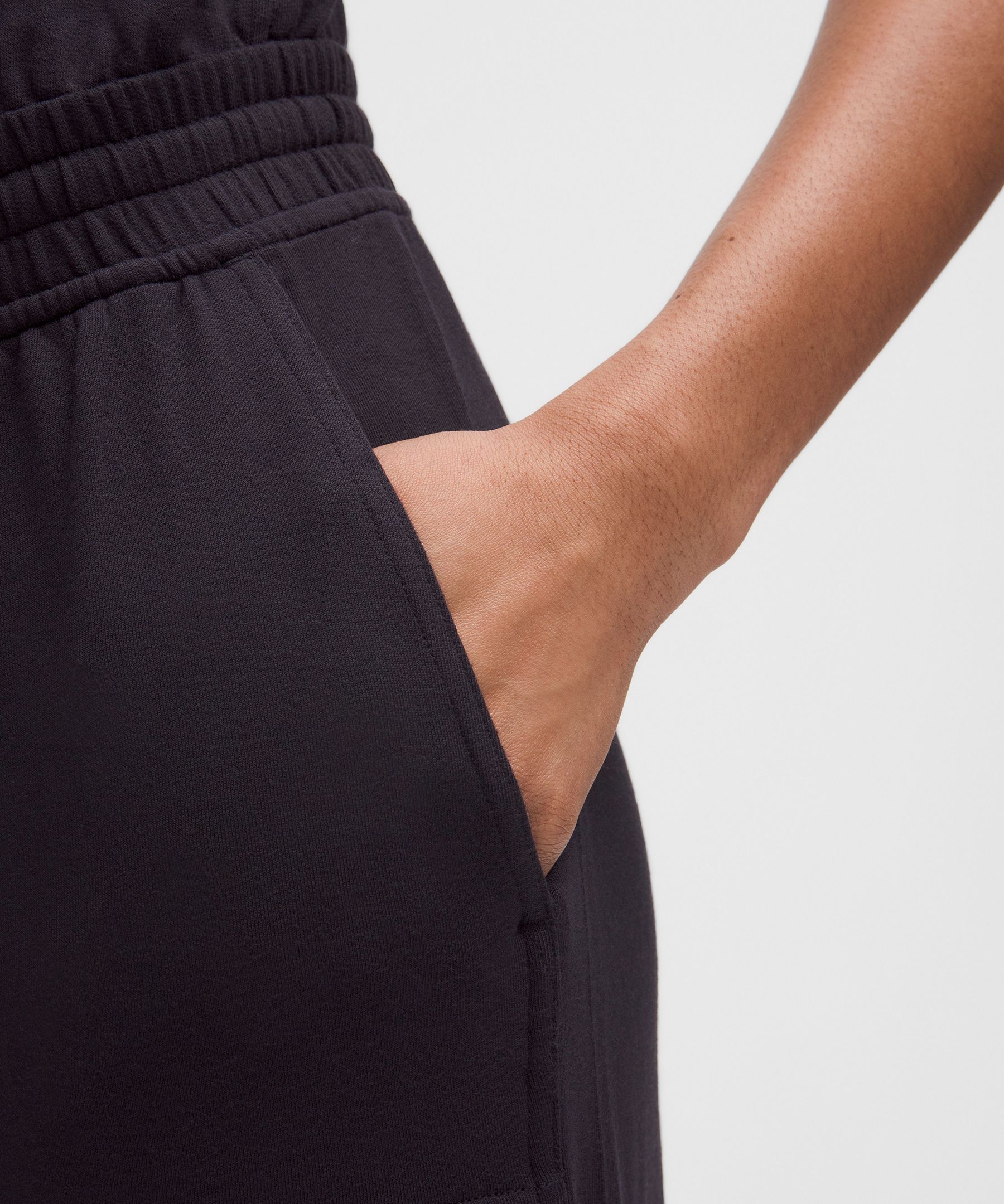 Lululemon Becalm Cinch-waist Jumpsuit In Black