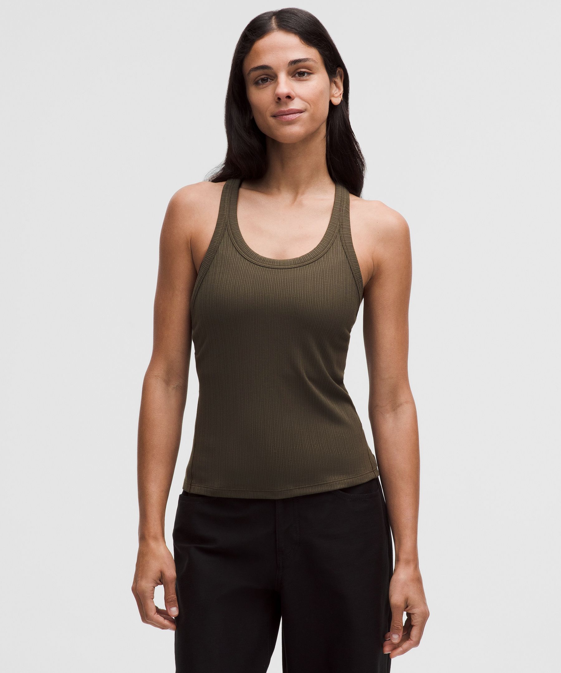 Camiseta de tirantes Hold Tight con espalda ol&iacute;mpica y tejido microacanalado