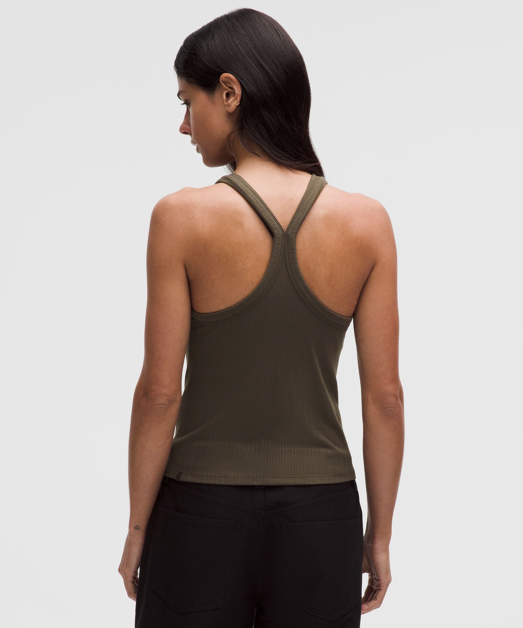 Camiseta de tirantes Hold Tight con espalda ol&iacute;mpica y tejido microacanalado
