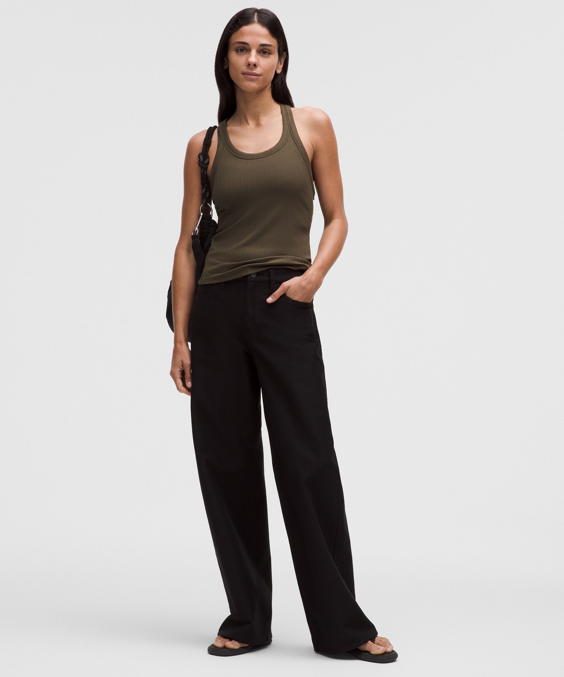 Camiseta de tirantes Hold Tight con espalda ol&iacute;mpica y tejido microacanalado