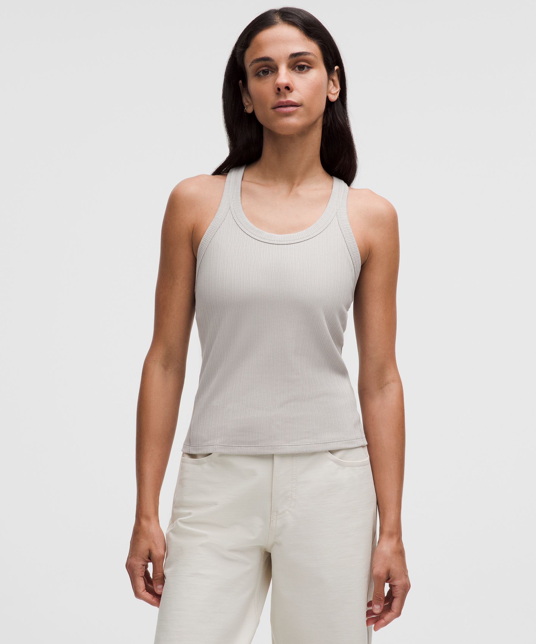 Hold Tight Micro-Rib Racerback Tank Top