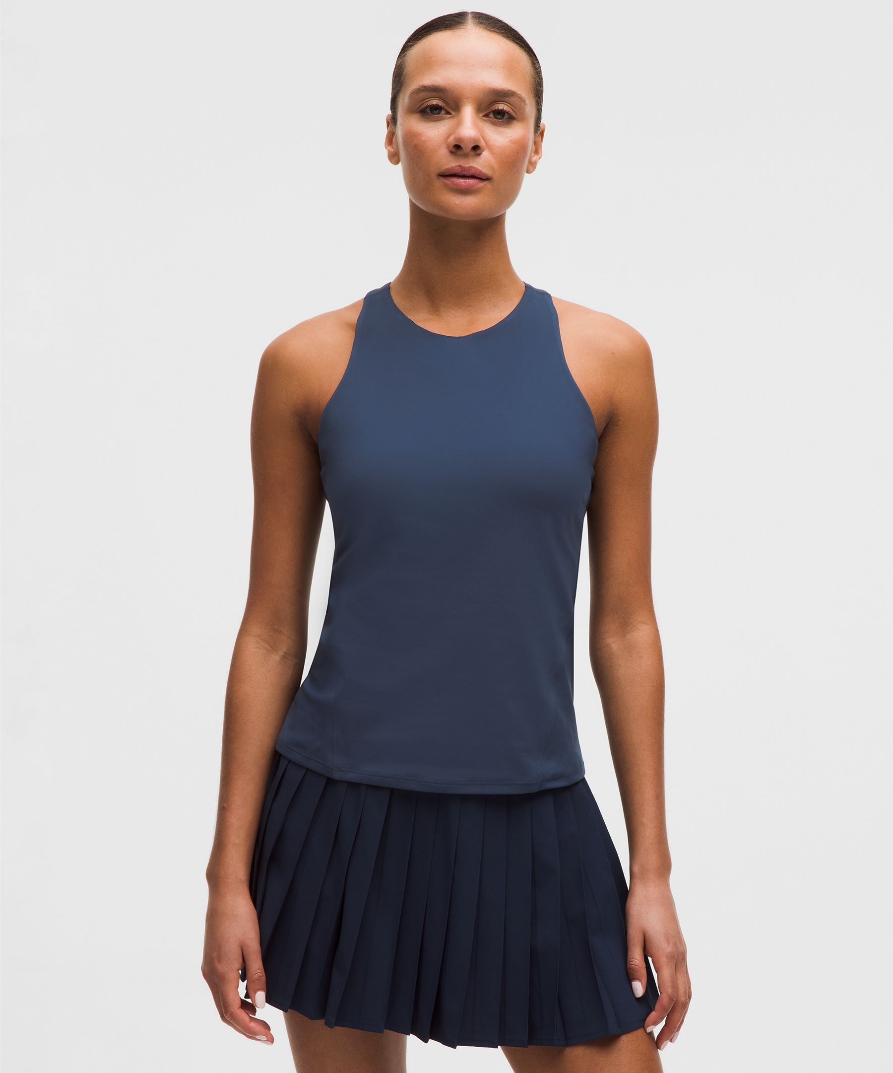 lululemon – Women’s Racerback High-Neck Tennis Tank Top – Color Blue – Size Medium