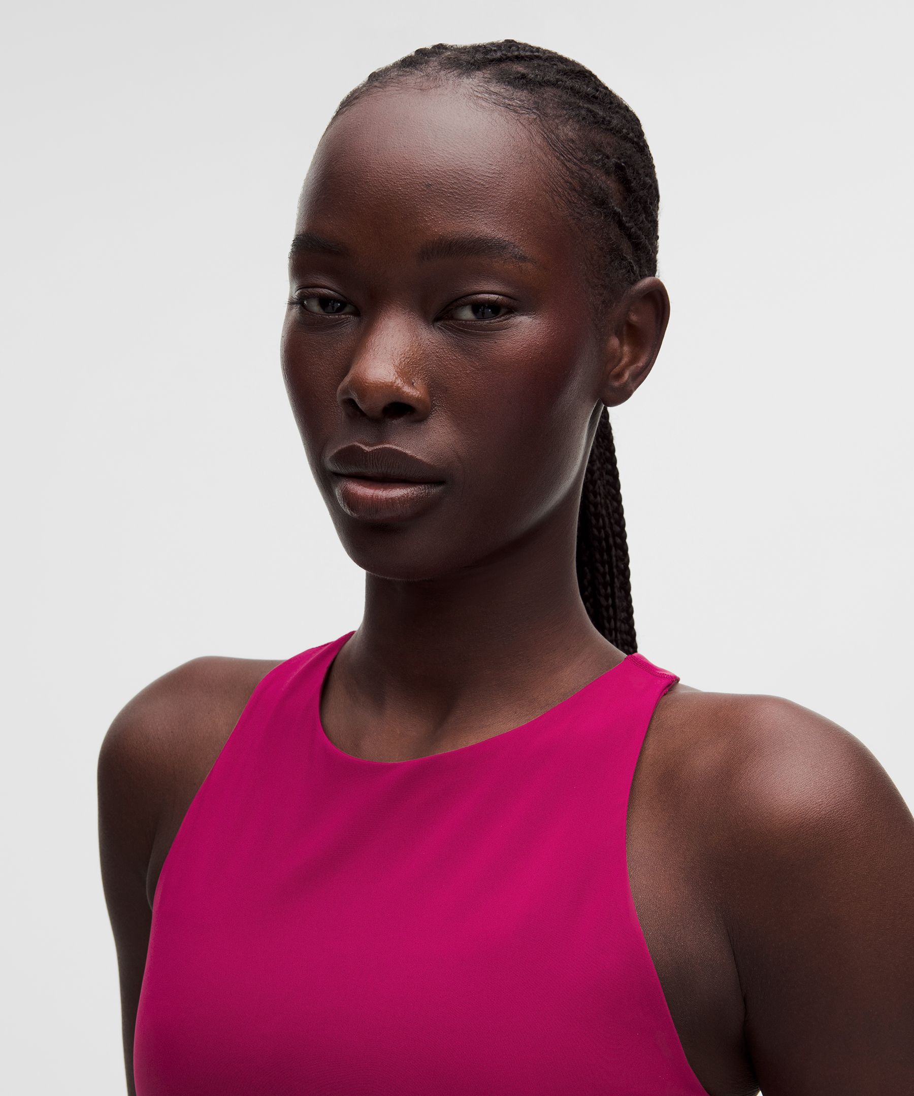Racerback High-Neck Tennis Tank Top