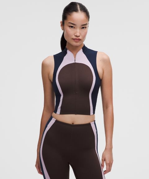 Женский топ Lululemon Ultralu Zip-Front Cropped Tank